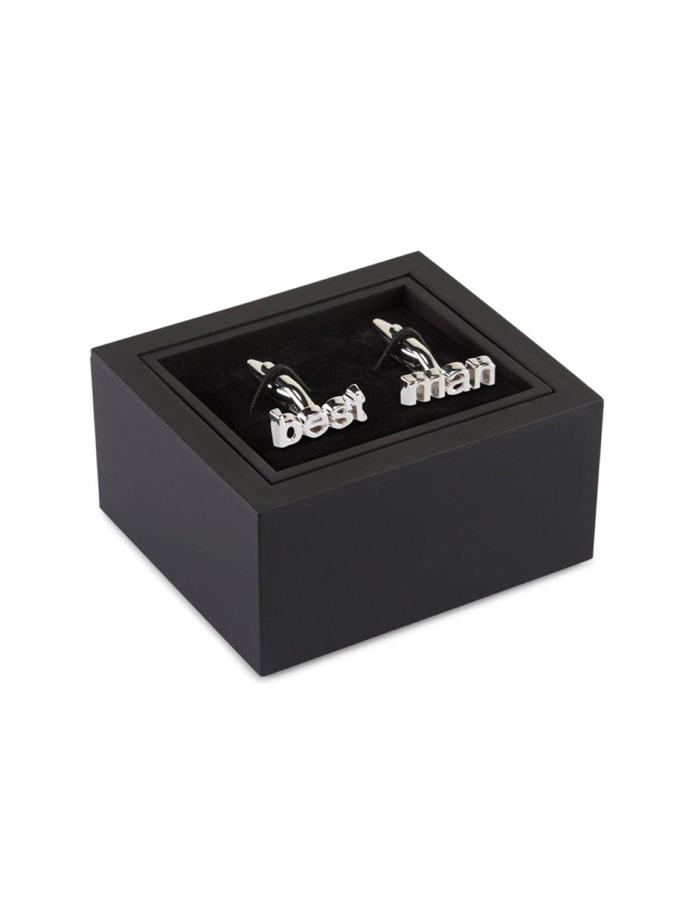 Image 2 of 2 of Skopes "Best Man" Cuff Links - Silver