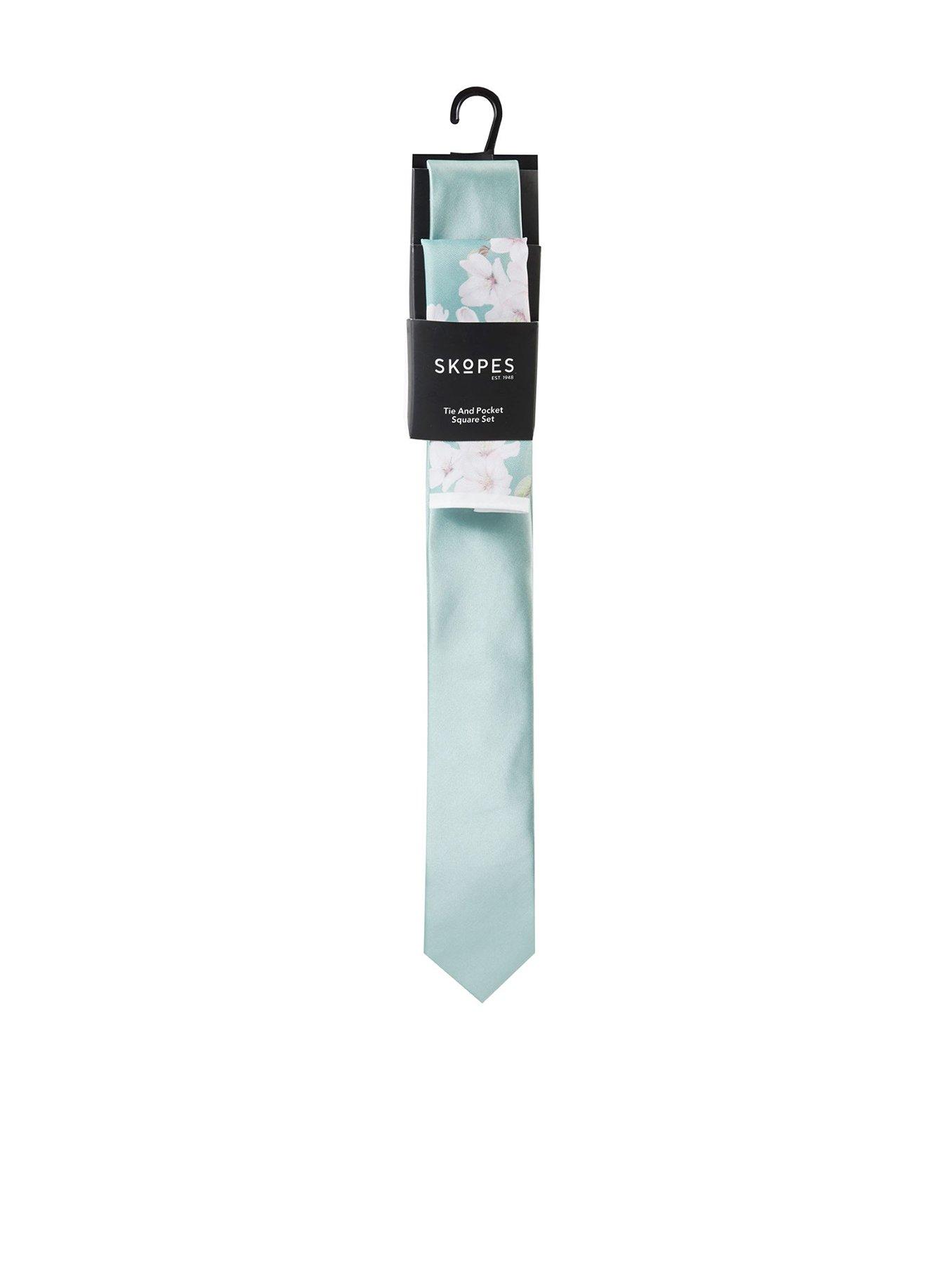 skopes-mint-green-tie-and-floral-printed-pocket-square-set-light-green