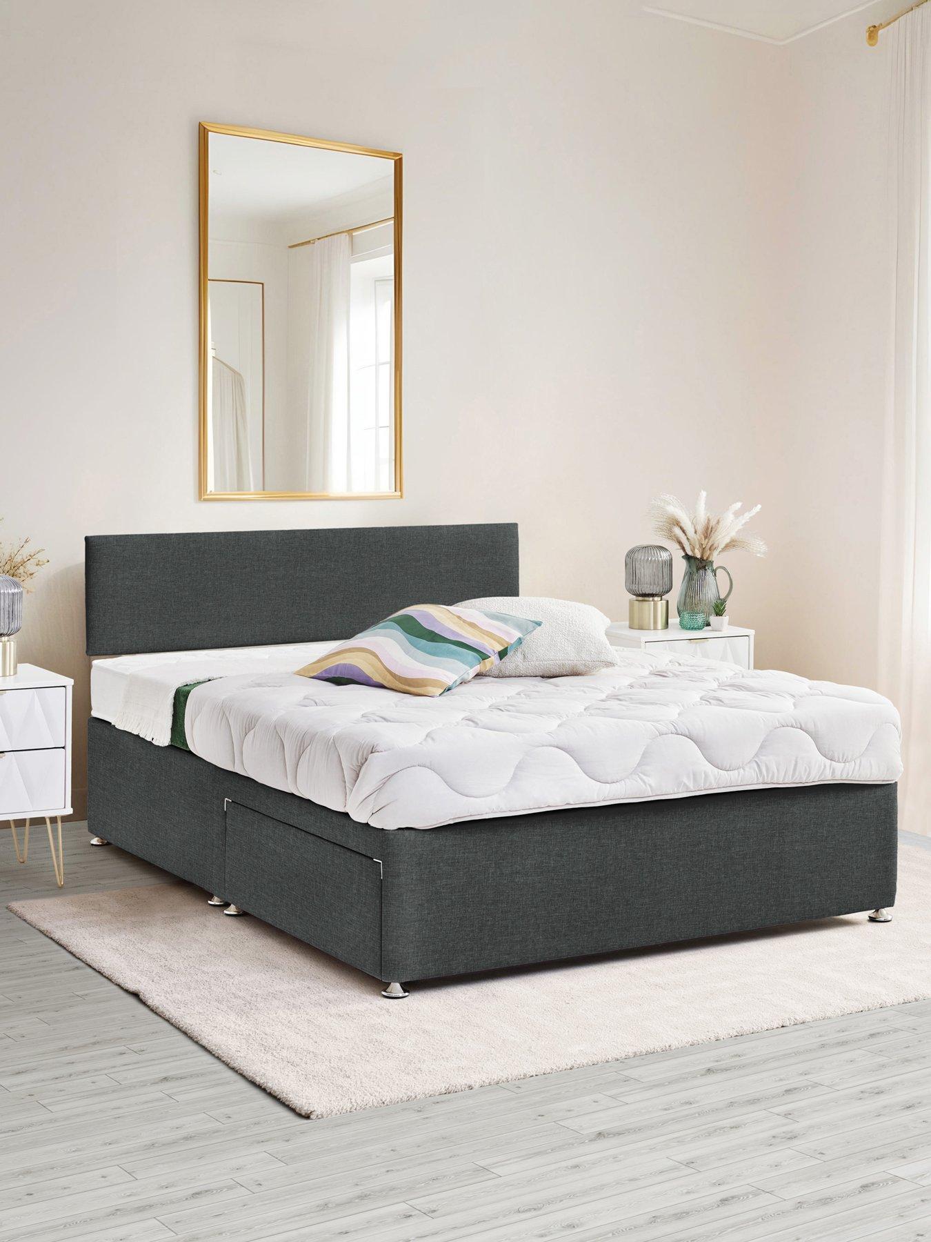 Airsprung Essential Divan Bed Base and Headboard Set - FSC® Certified