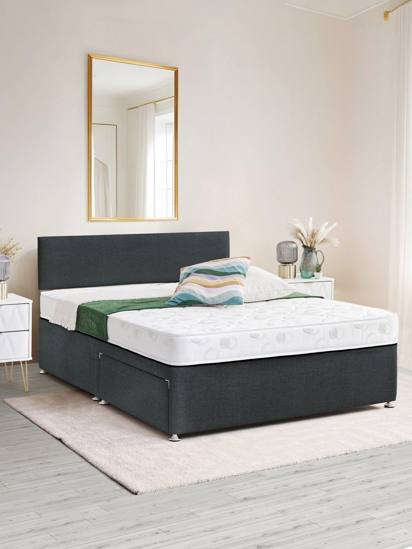 undefined Essential Divan Bed Base and Mattress Set