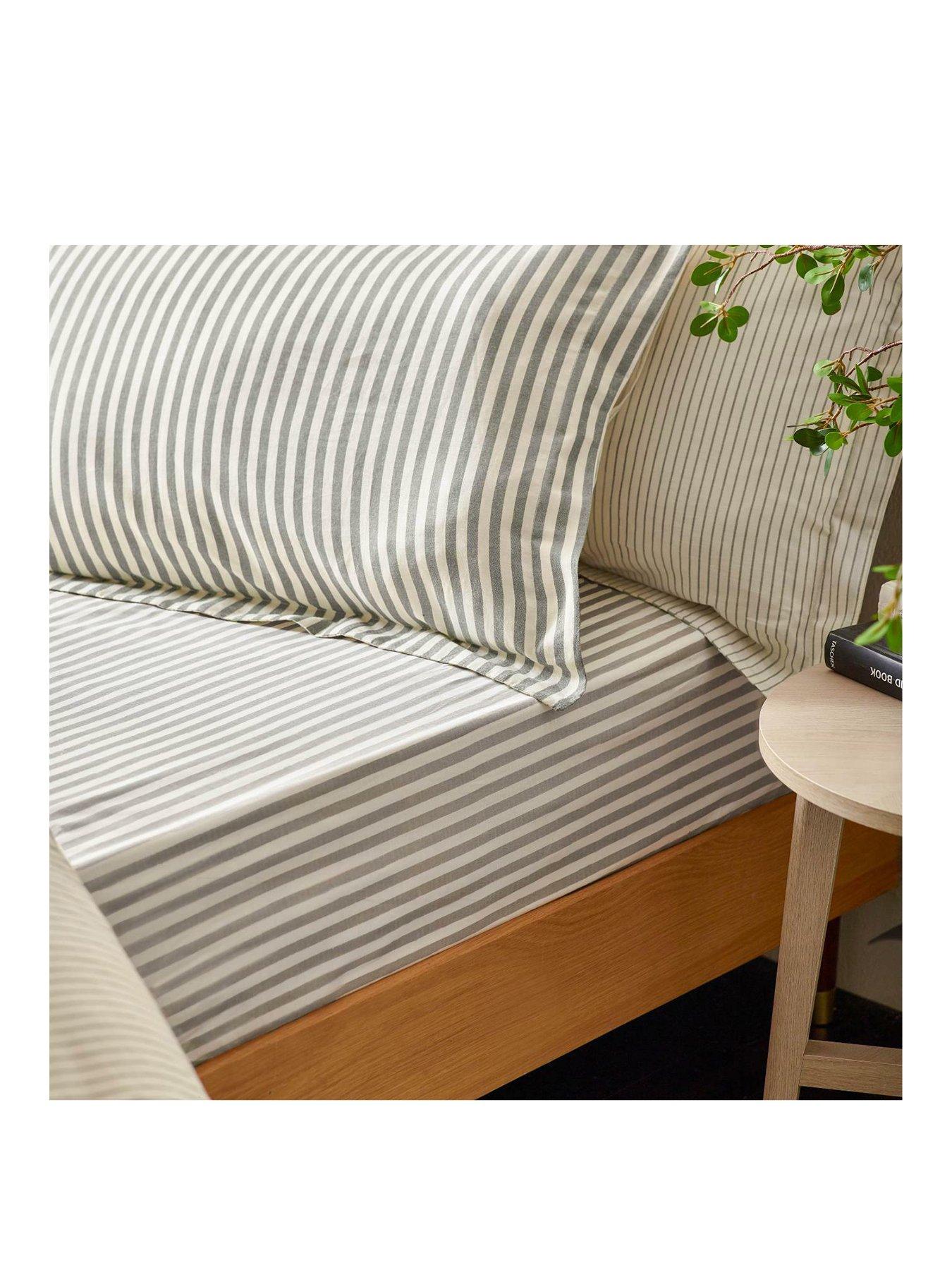 yard-hebden-stripe-100-cotton-fitted-sheets-or-pillowcases-greystillFront