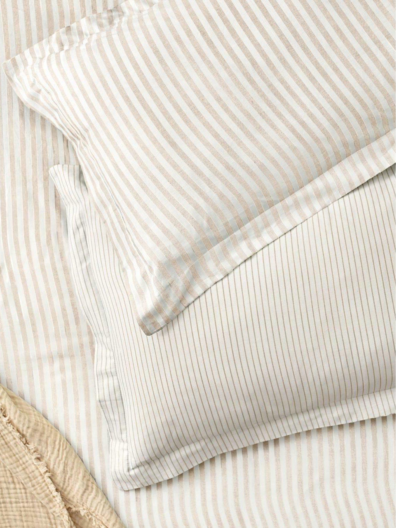 undefined Hebden 100% Cotton Fitted Sheets or Pillowcases - Natural