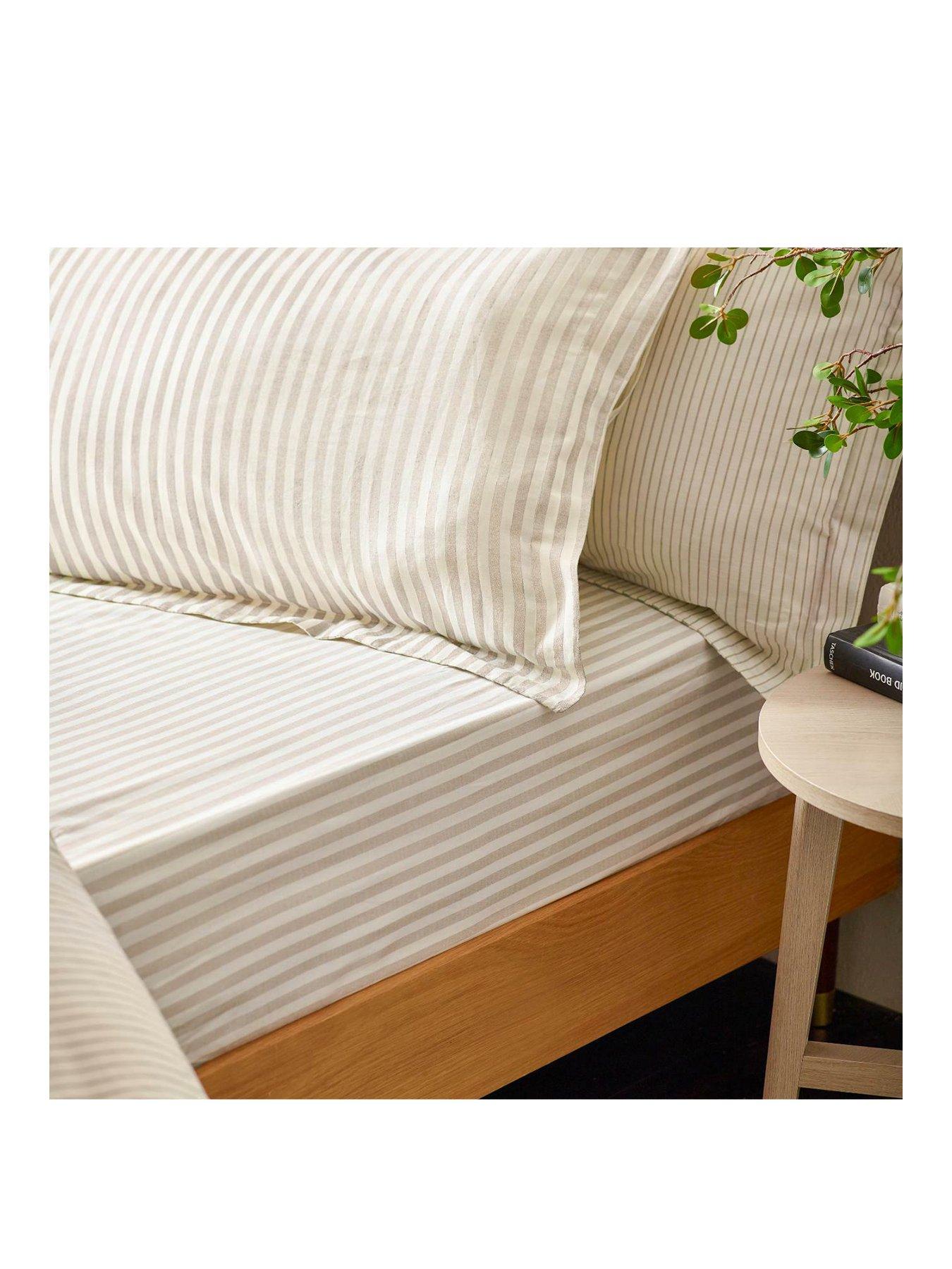 yard-hebden-stripe-100-cotton-fitted-sheets-or-pillowcases-naturalstillFront
