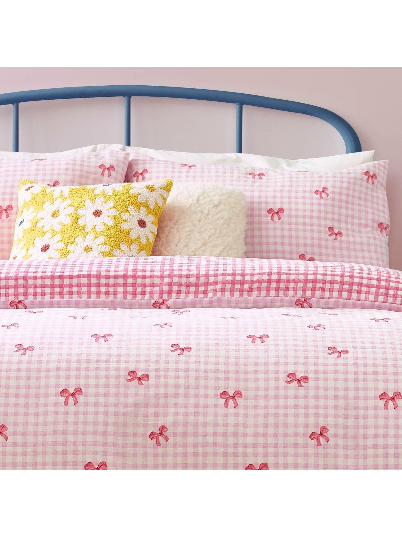 heya-home-gingham-bows-duvet-cover-set-in-pinkback