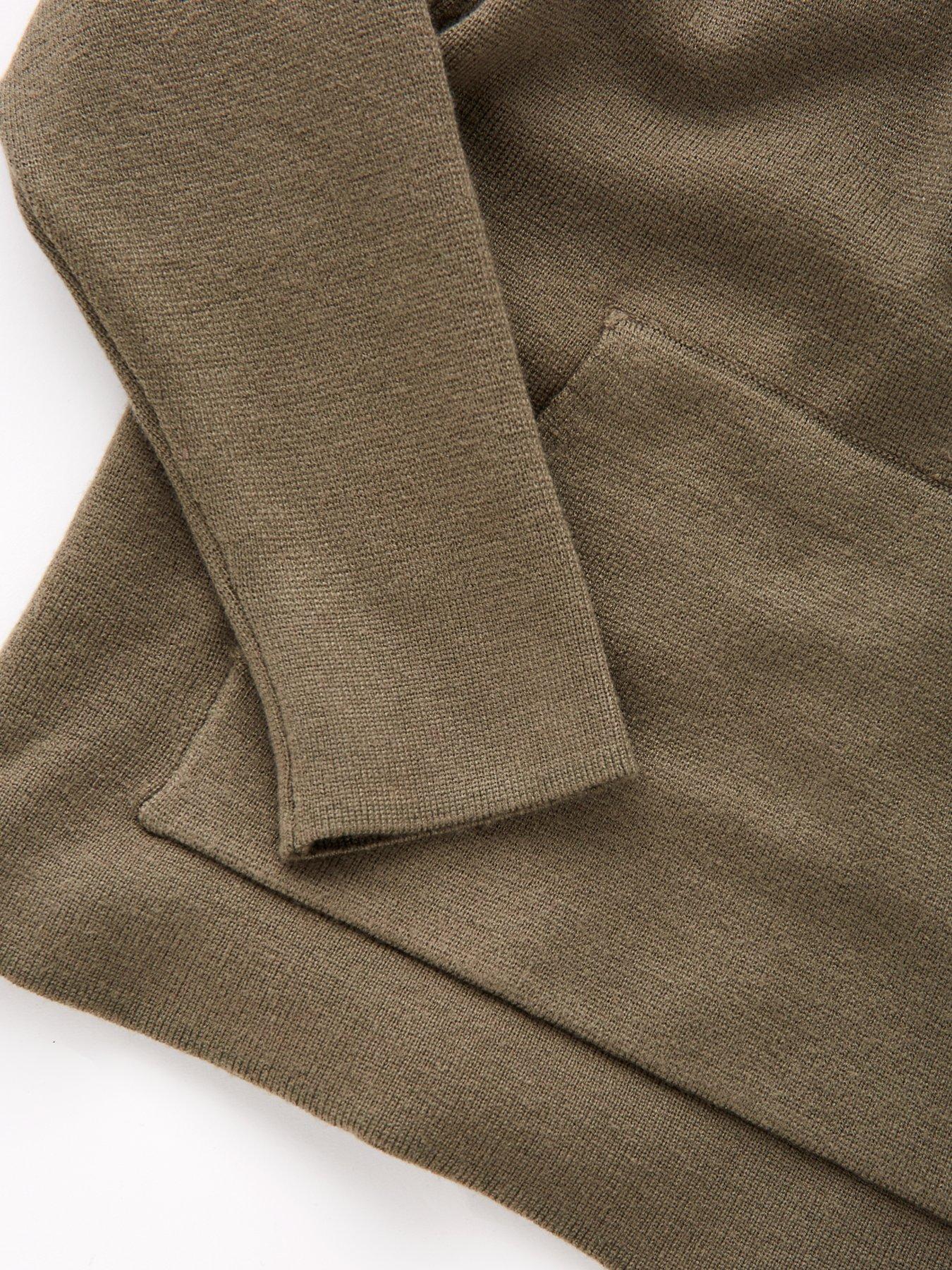 Image 4 of 4 of Mini V by Very Boys Half Zip Knitted Top - Khaki