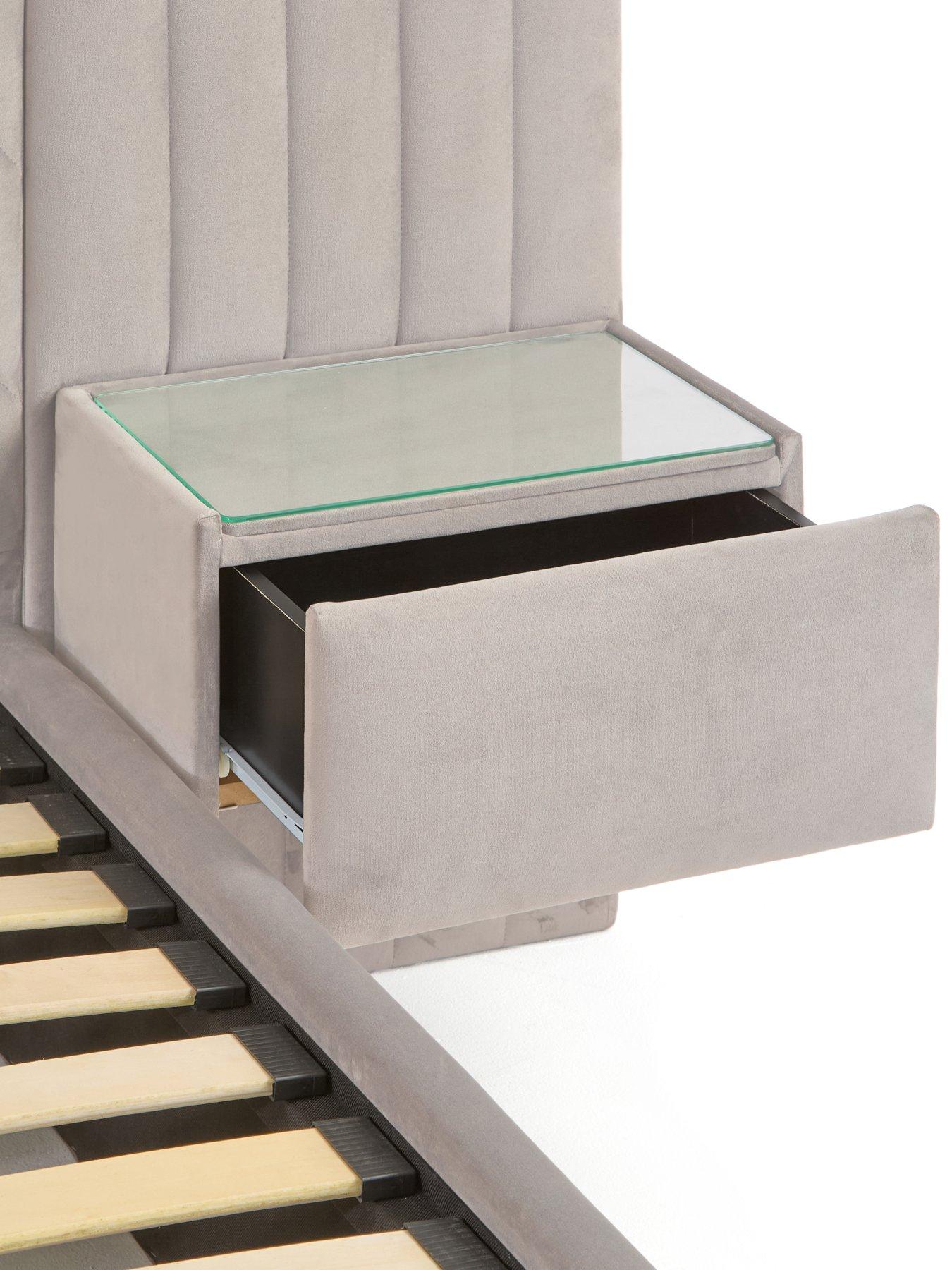 Image 7 of 7 of The Very Collection Torrance Bed with Built-In Side Tables and Lights