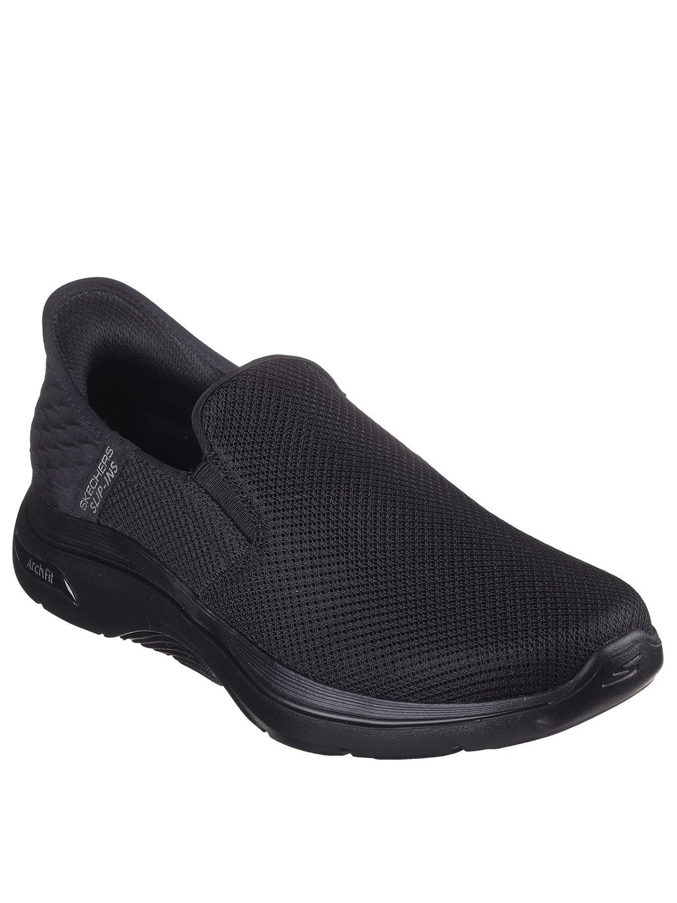 skechers-skechers-slip--ins-go-walk-arch-fit-wide-fit-trainers-blackstillFront