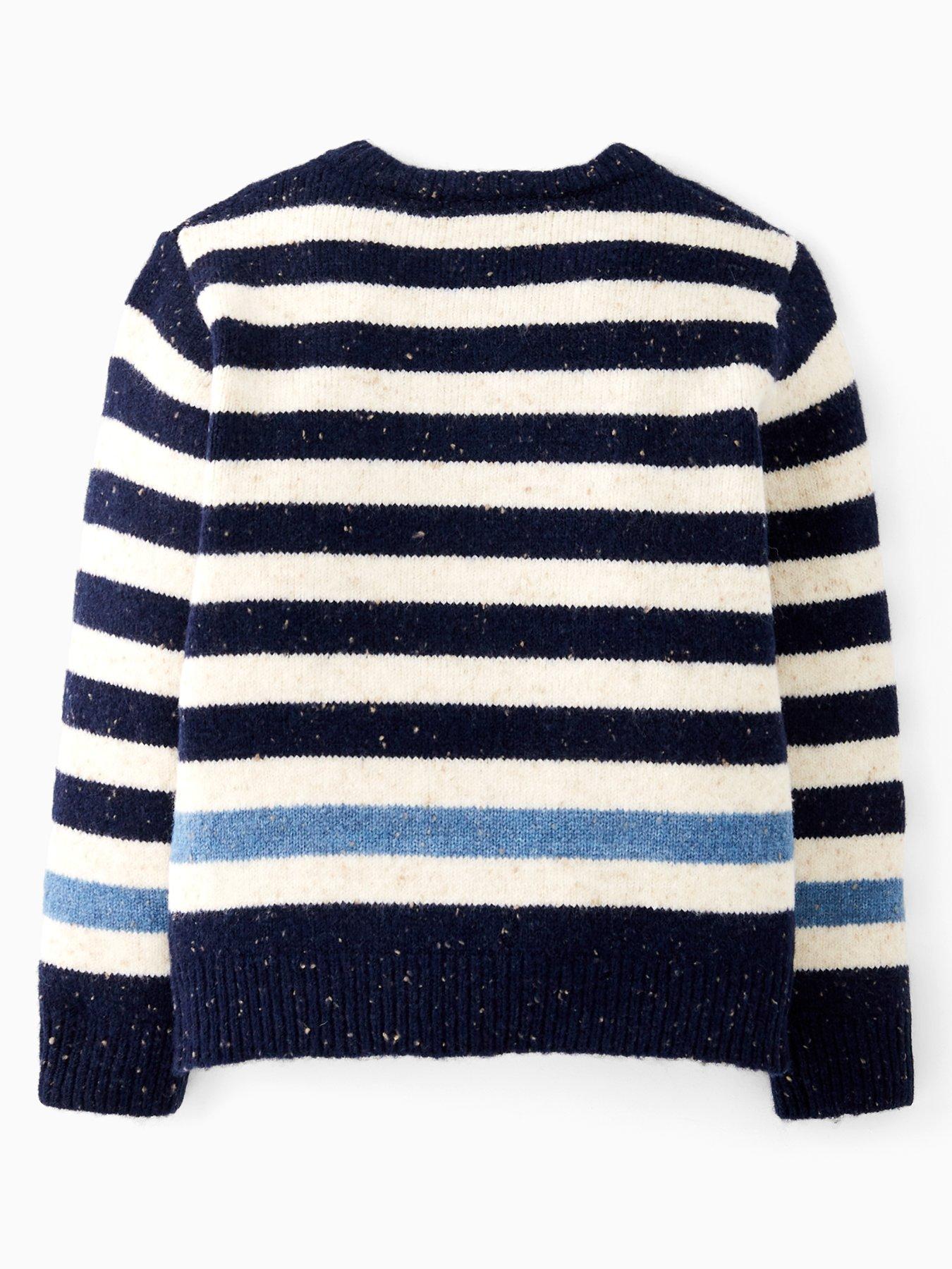 Image 2 of 4 of Mini V by Very Boys Striped Knitted Jumper - Multi