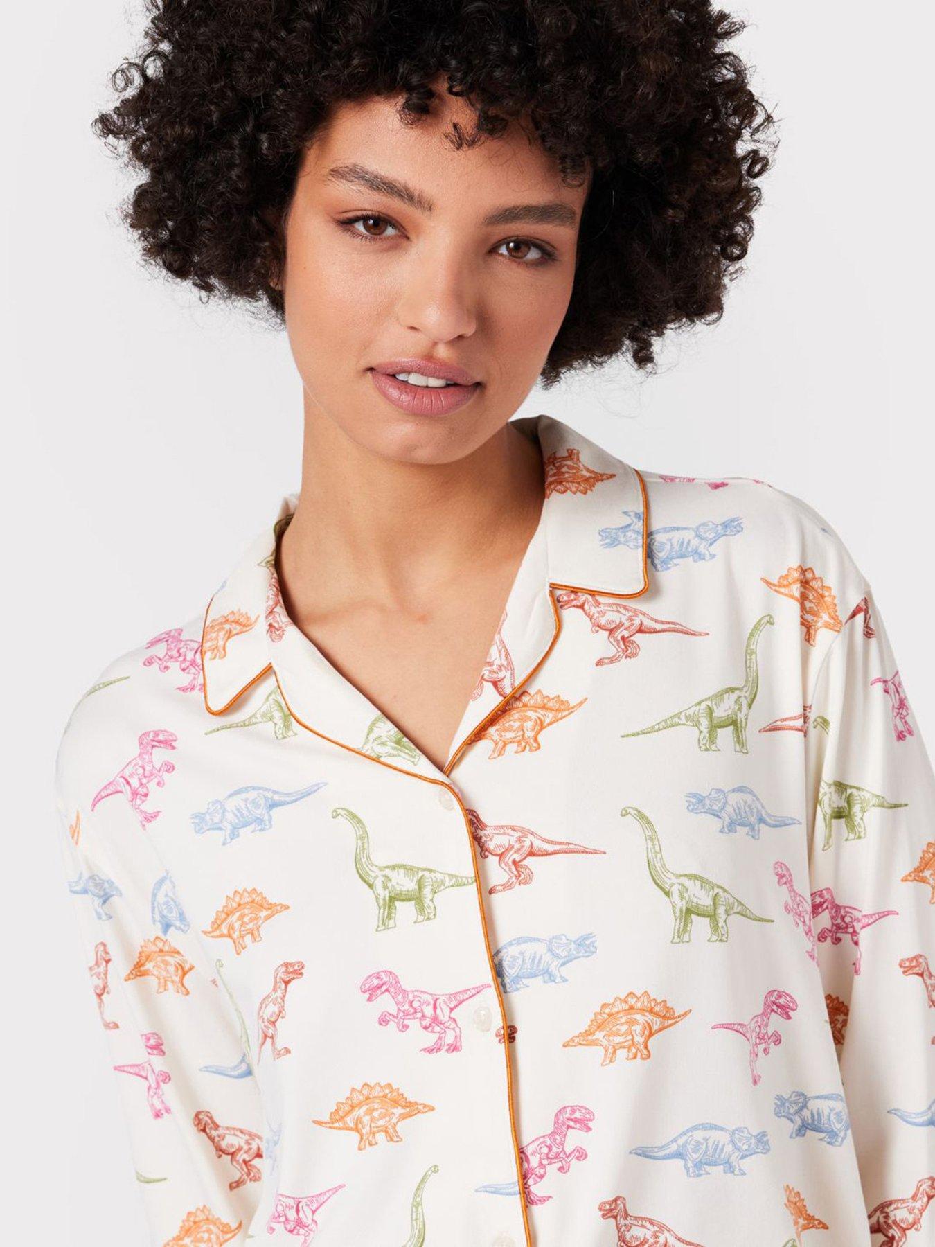 chelsea-peers-dinosaur-print-short-pyjama-setdetail