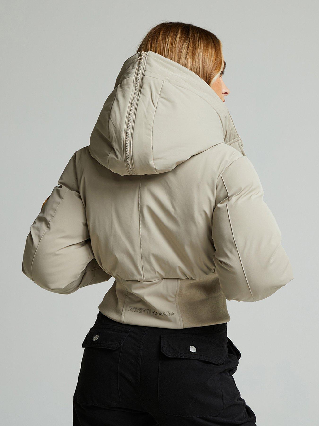 zavetti-canada-ossani-split-hood-crop-puffer-bomber-jacket-beigestillFront