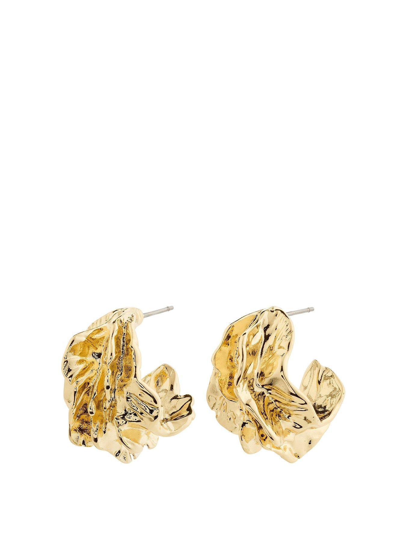Image 1 of 4 of Pilgrim ECLIPSE hoops gold-plated