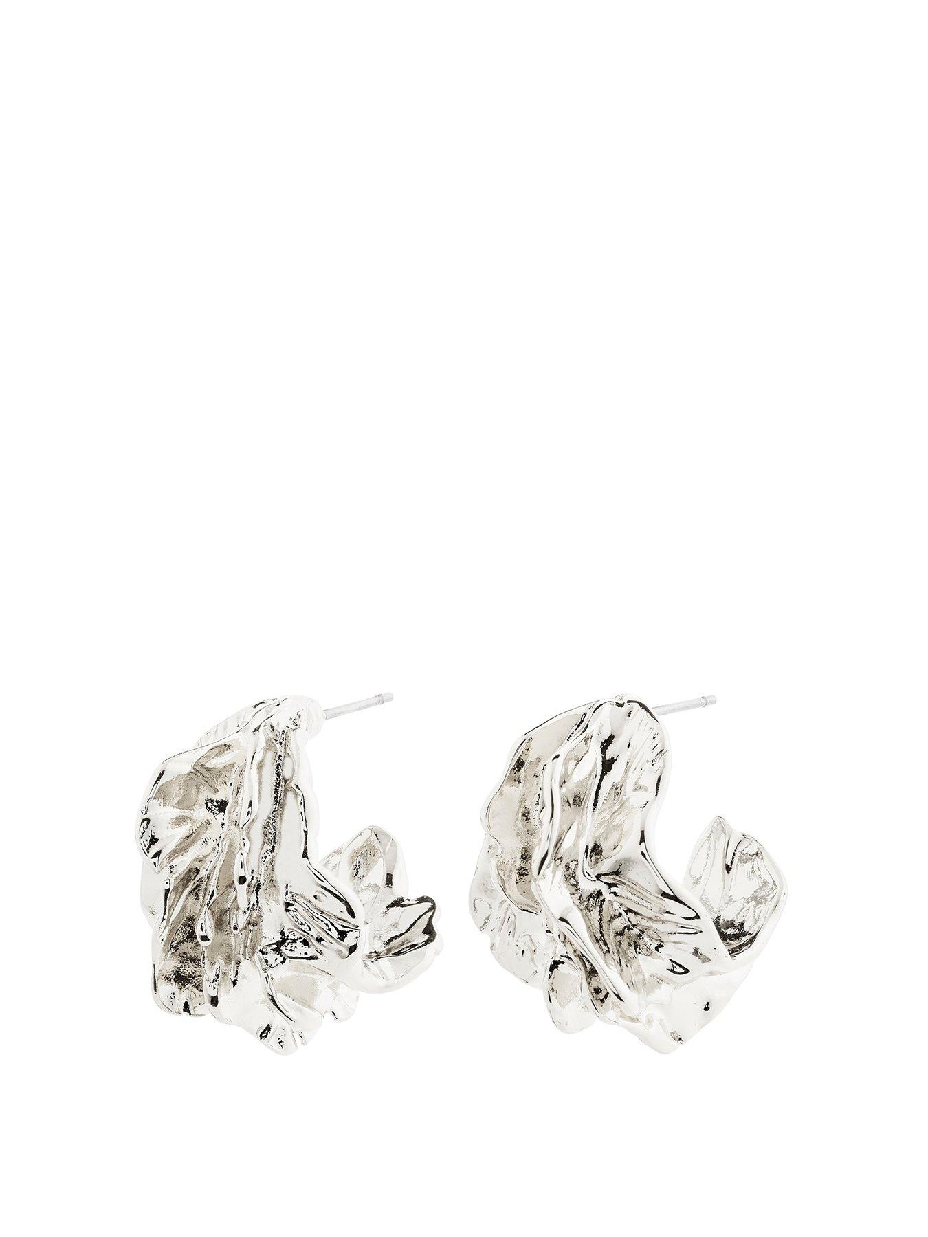 Image of Pilgrim ECLIPSE hoops silver-plated