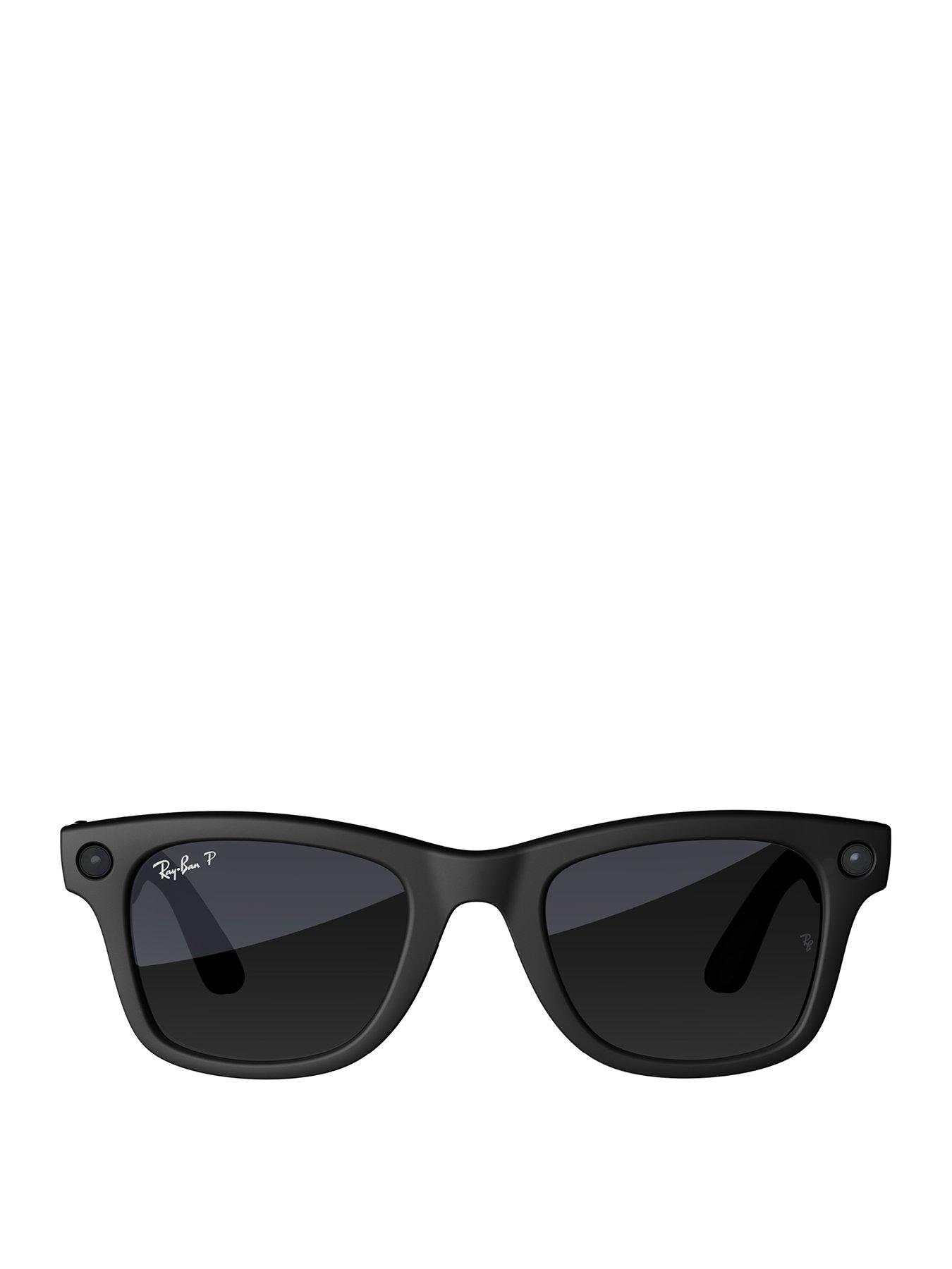 undefined Wayfarer Large Glasses - Matte Black, Polar Gradient Graphite - Refurbished