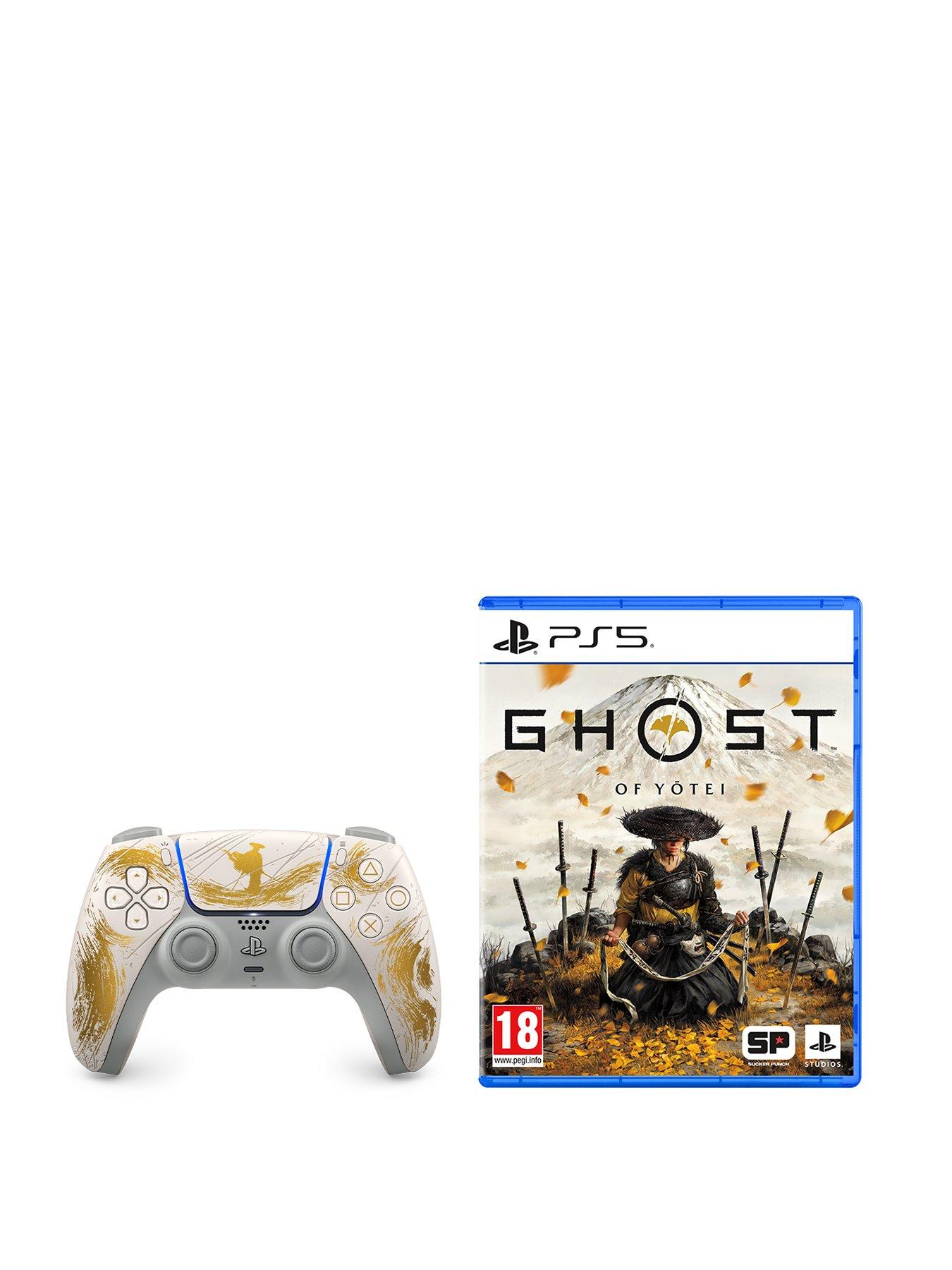 PlayStation 5 DualSense® Wireless Controller – Ghost of Yotei™ Gold Limited Edition  &  Ghost of Yotei