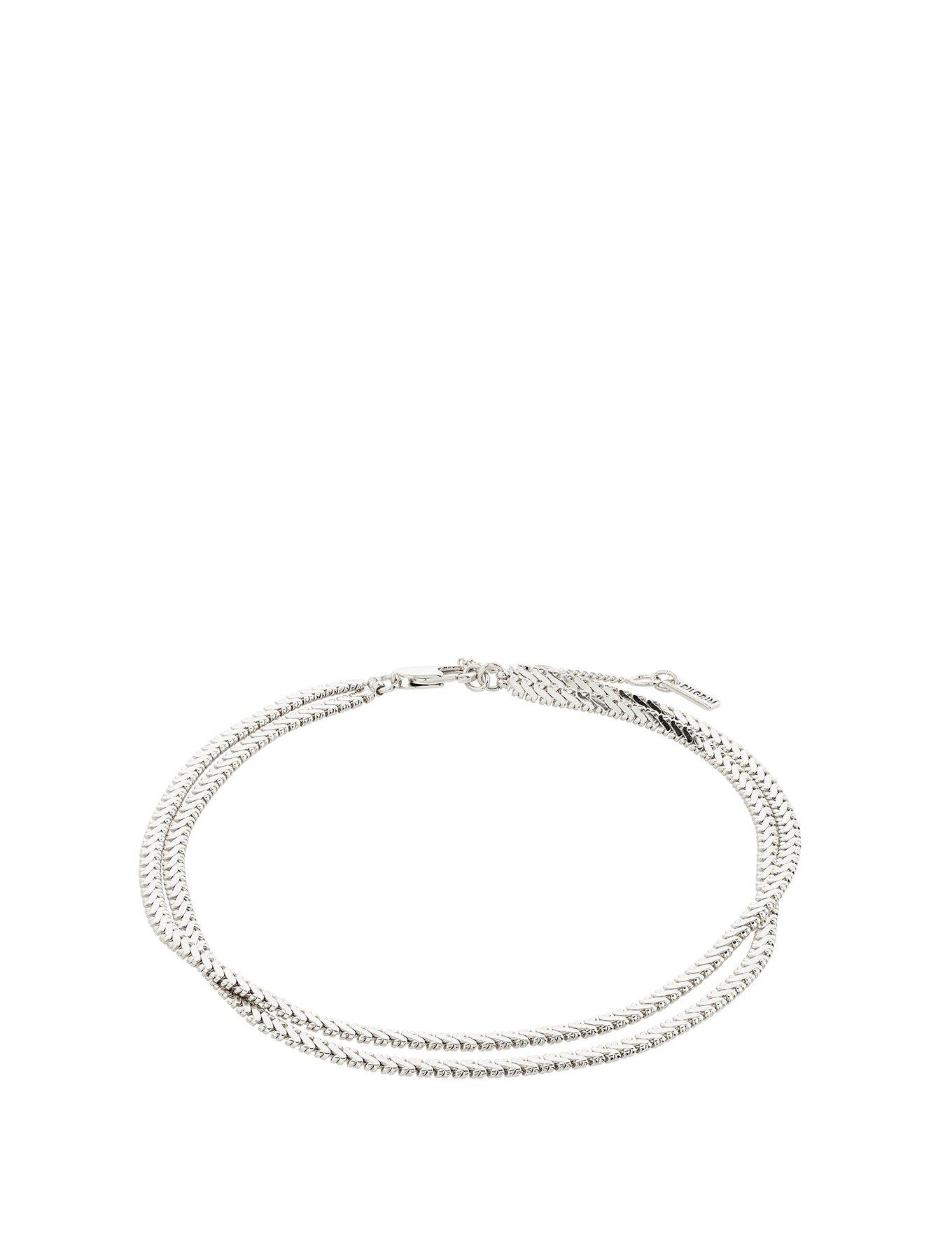 pilgrim-jelona-ankle-chain-silver-plated