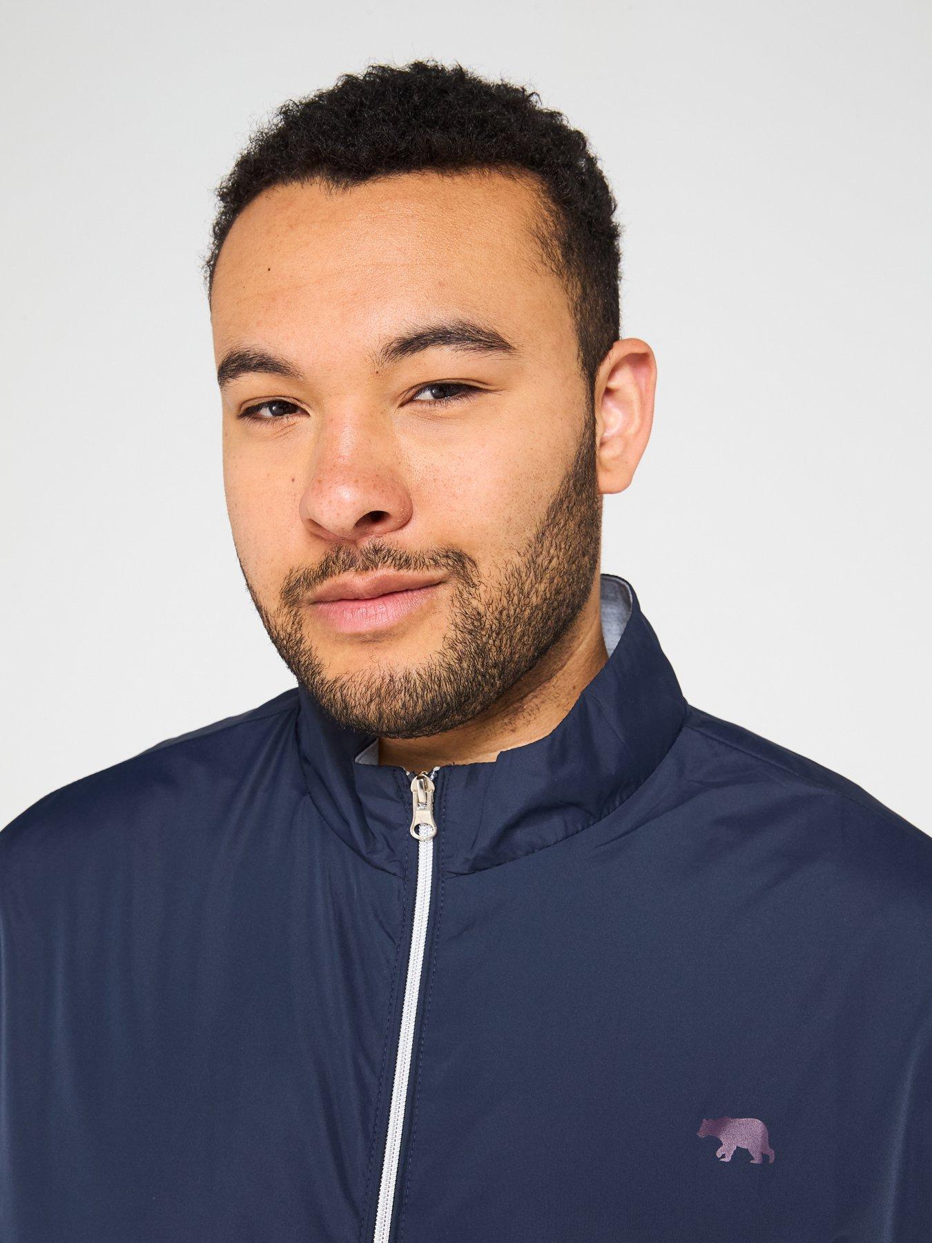 Image 4 of 4 of D555 Lightweight Zip Through Jacket With Zip Pockets - Navy
