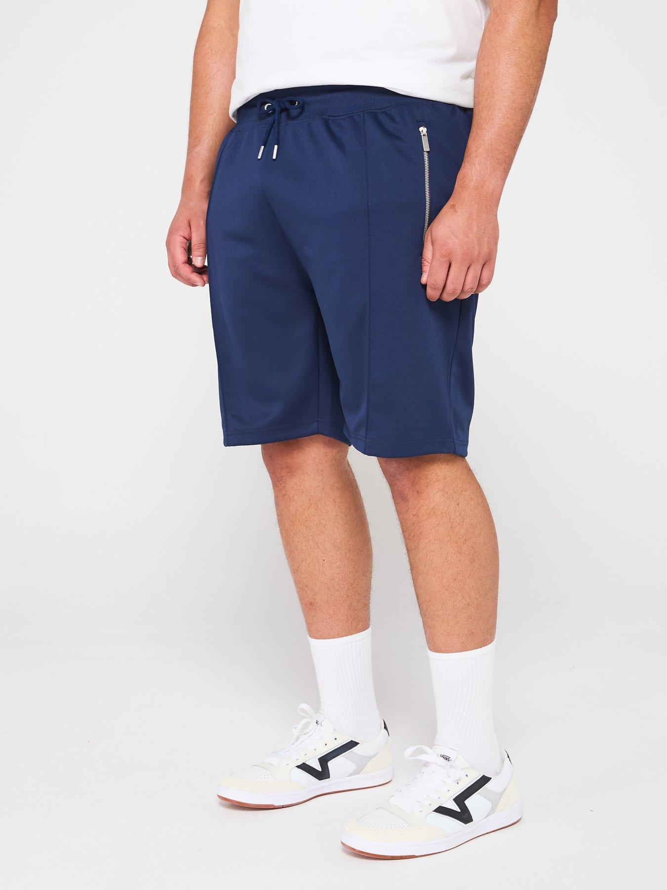 undefined Elasticated Waist Interlock Shorts - Navy