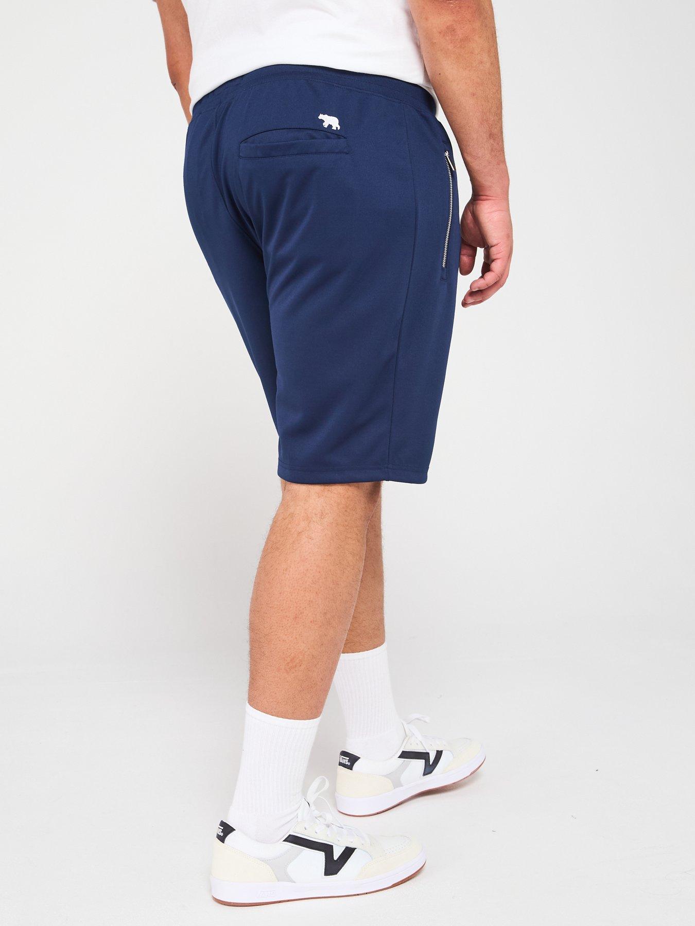 d555-elasticated-waist-interlock-shorts-navystillFront