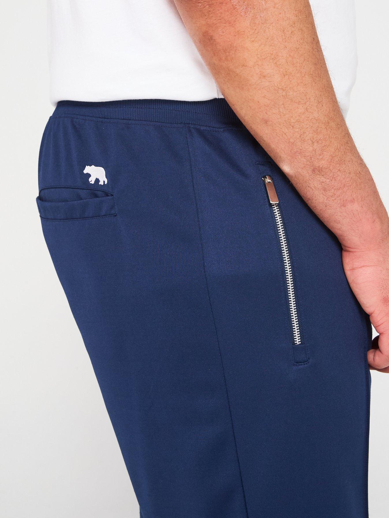 d555-elasticated-waist-interlock-shorts-navyoutfit