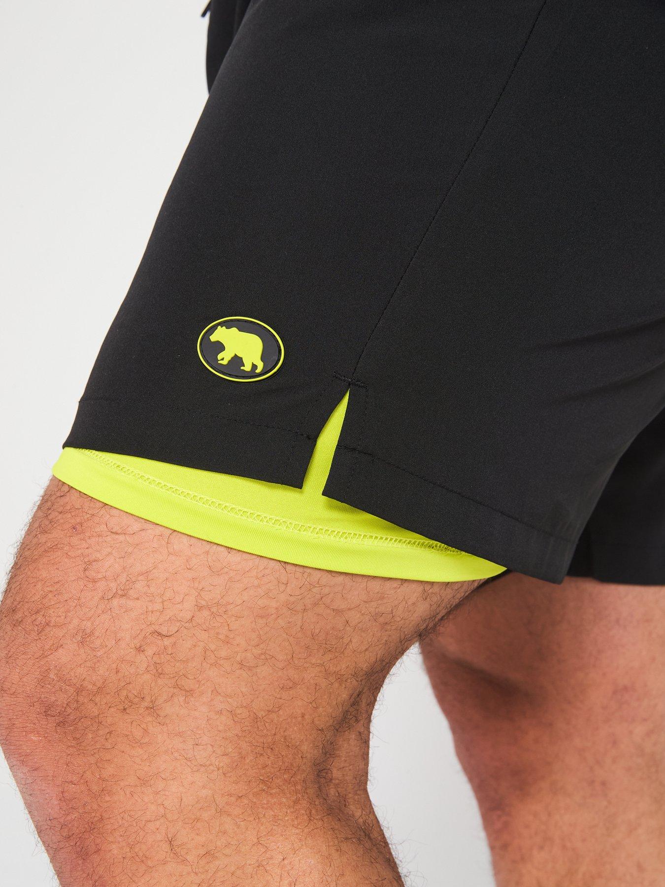 Image 4 of 4 of D555 D555 Stretch Swim Short With Compression Lining