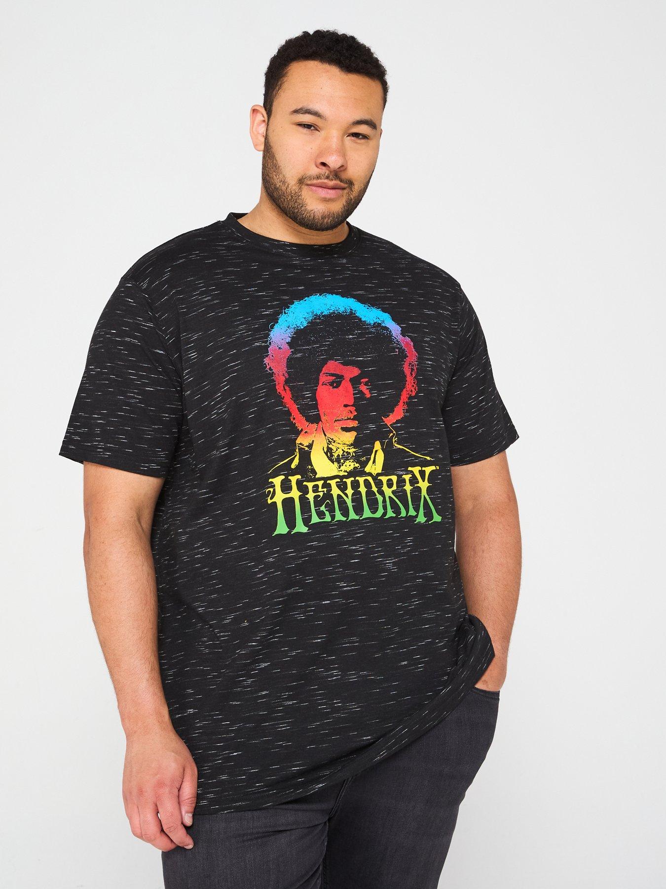 undefined Official Jimi Hendrix Graphic T-Shirt - Black