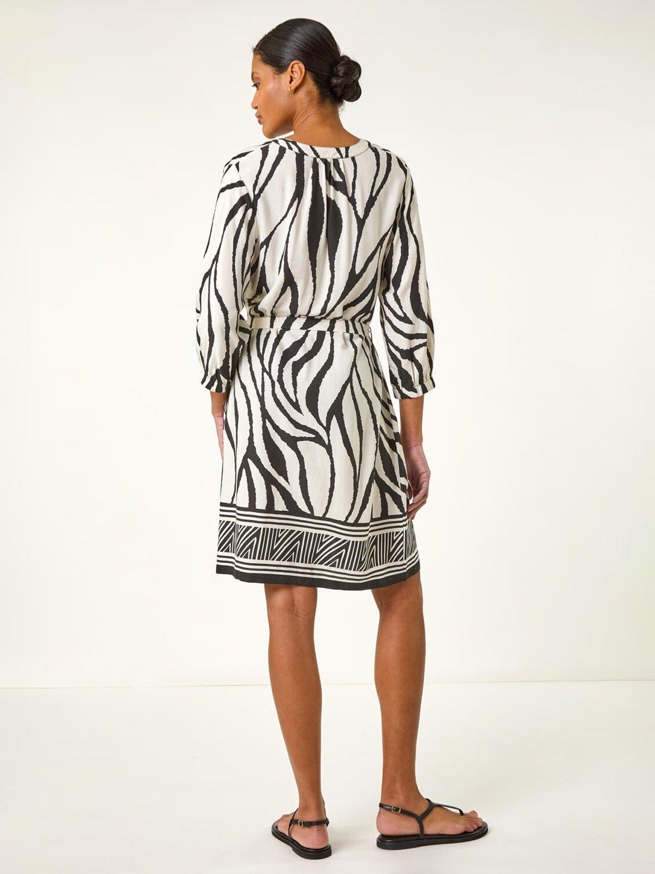 roman-abstract-border-tie-shirt-dress-ivorystillFront