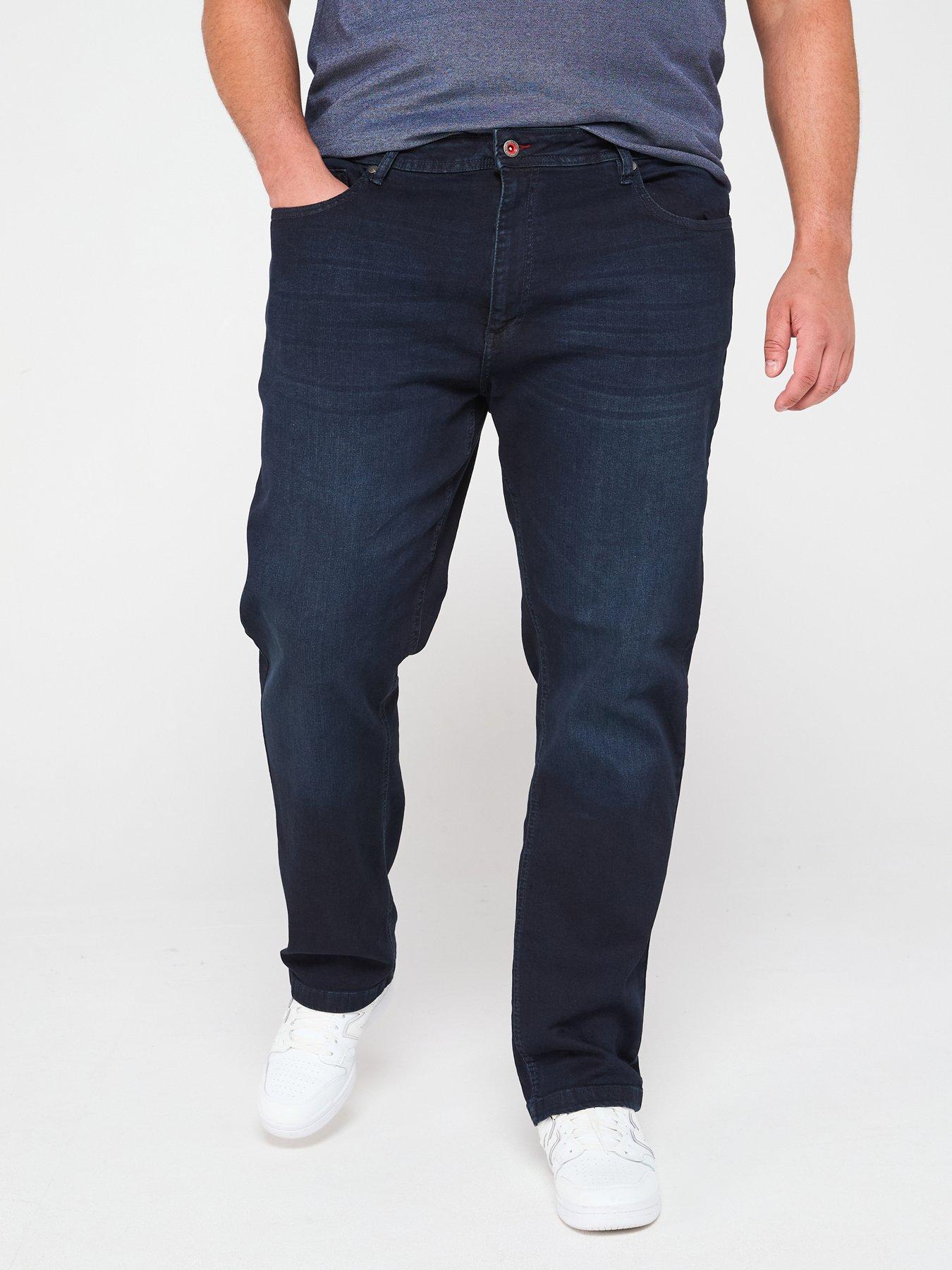 D555 Tapered Fit Stretch Jeans - Blue