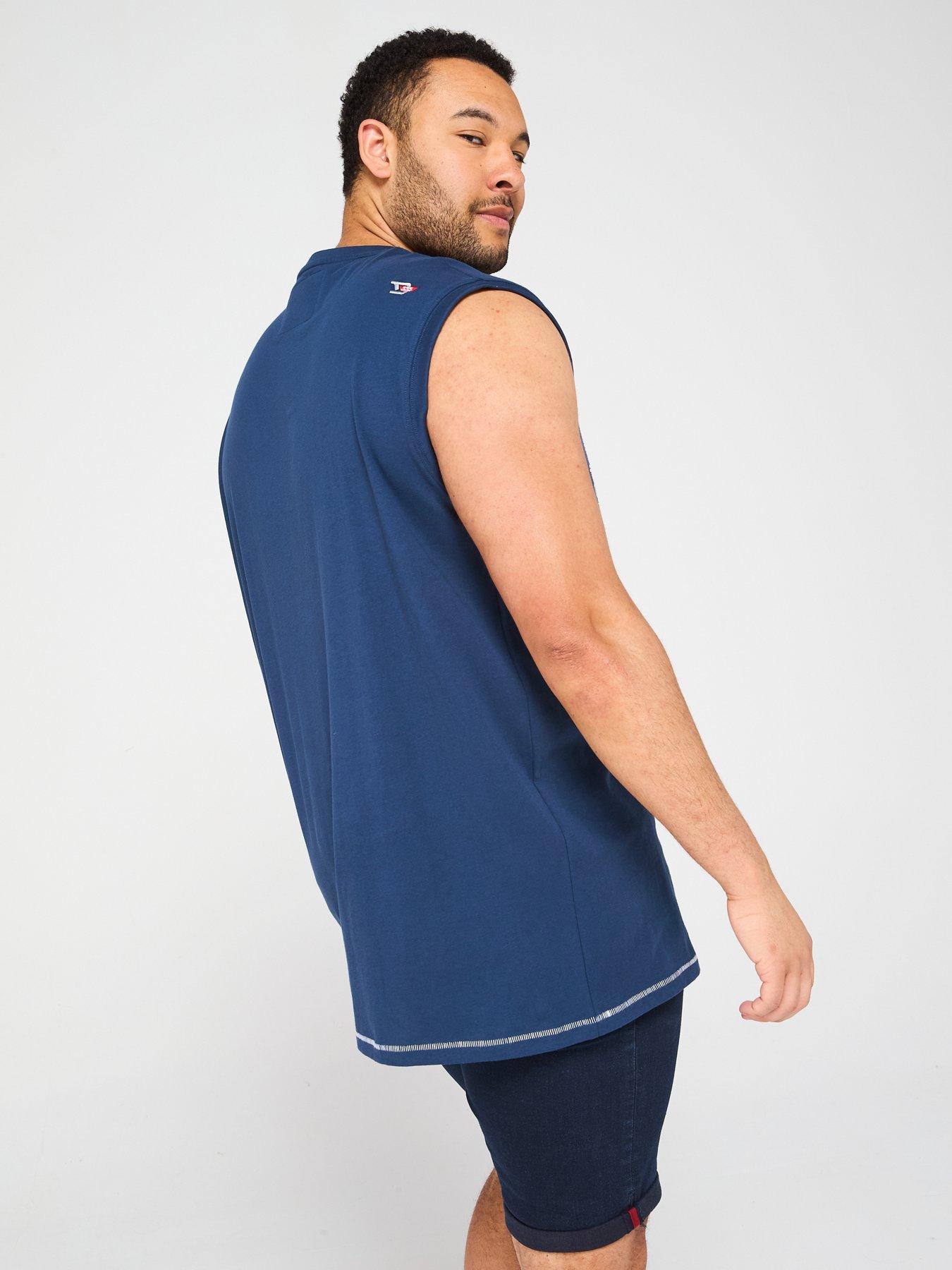Image 2 of 4 of D555 San Diego Graphic Sleeveless Vest - Navy