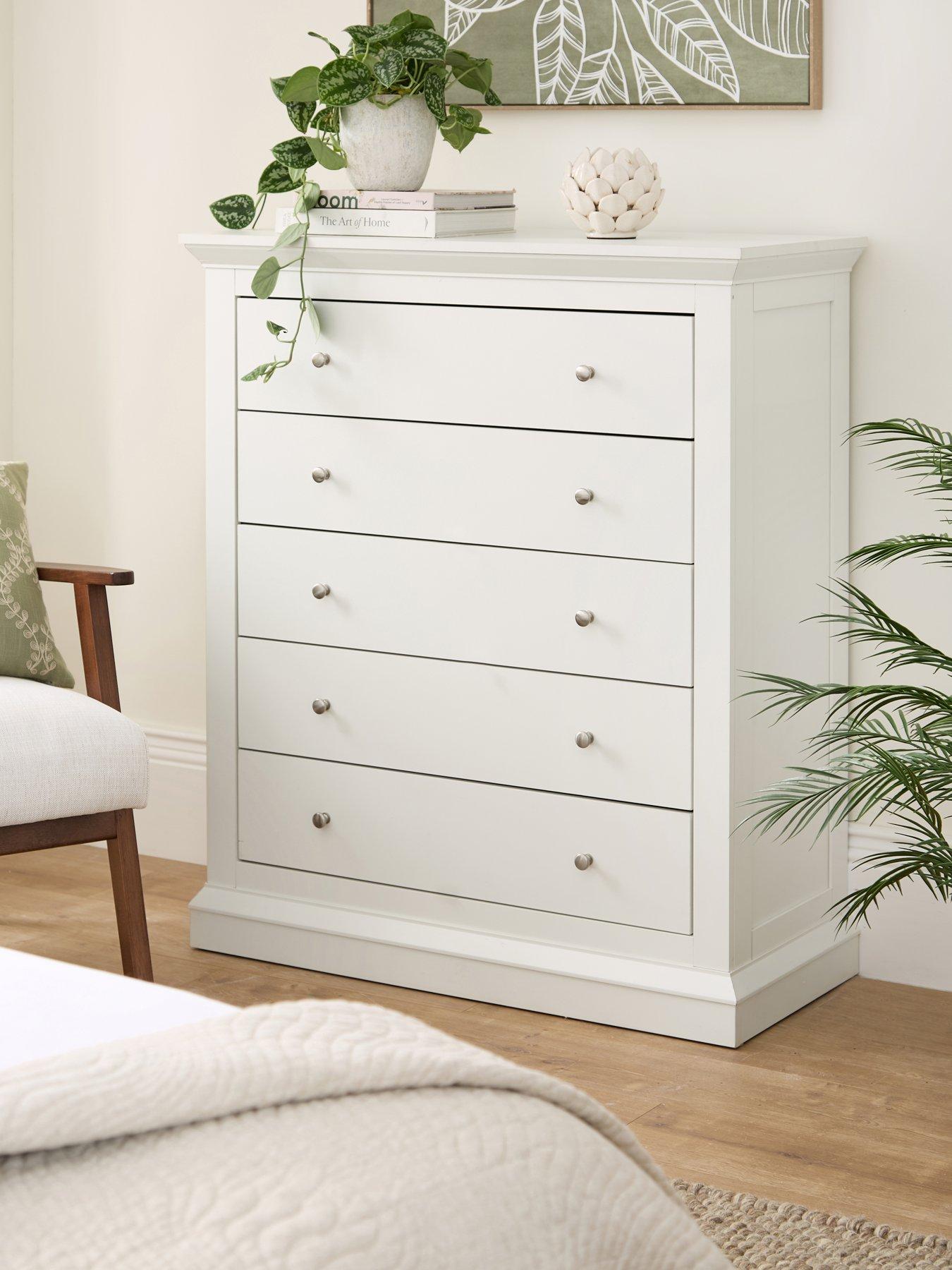 Very Home Hanna 5 Drawer Chest - White