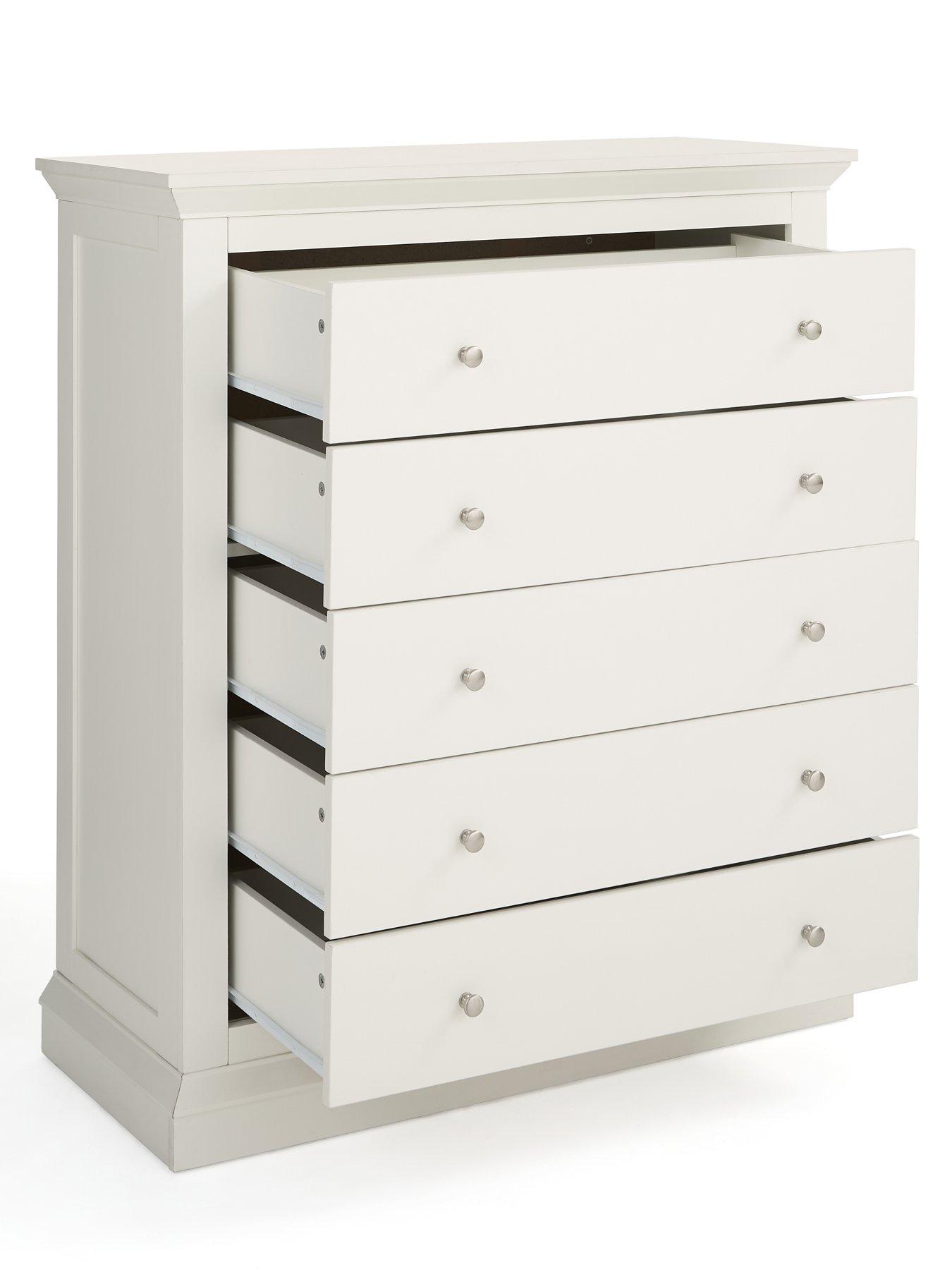 Image 4 of 7 of The Very Collection Hanna 5 Drawer Chest - White