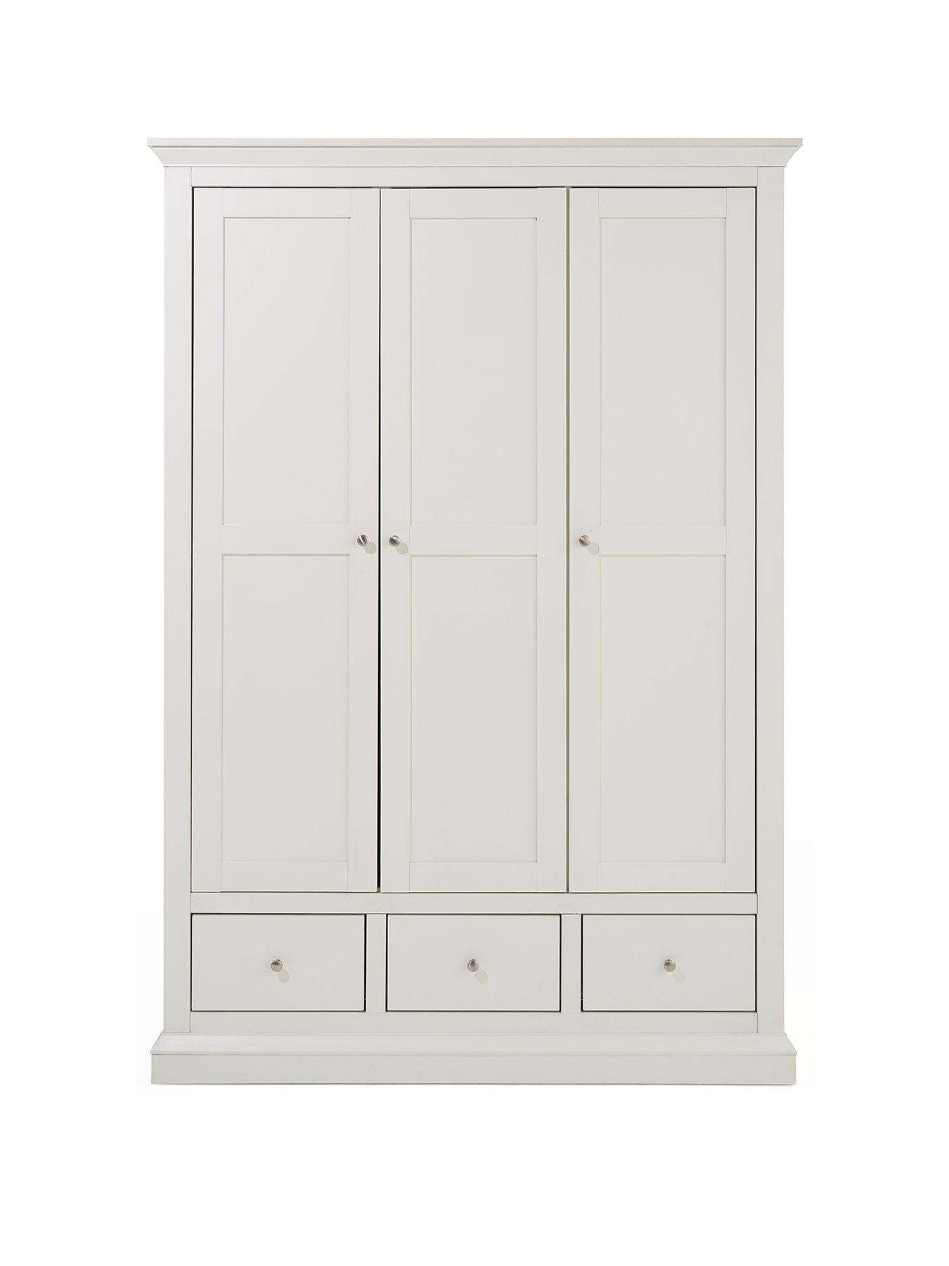 the-very-collection-hanna-3-door-3-drawer-wardrobe-whitestillFront