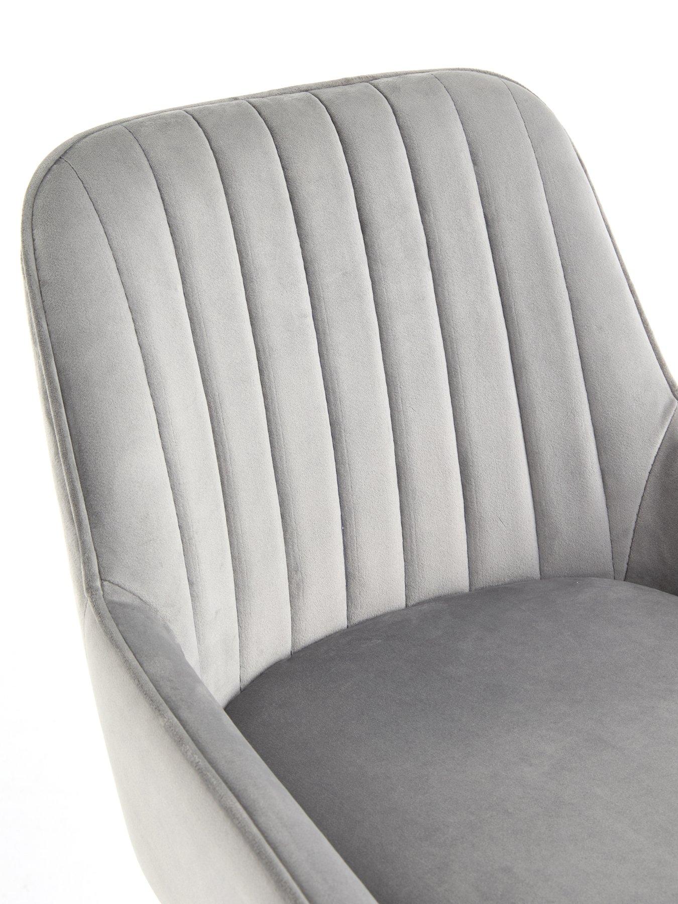 Image 6 of 7 of Very Home Marlow Pair Of Velvet Bar Stools - FSC&reg; Certified