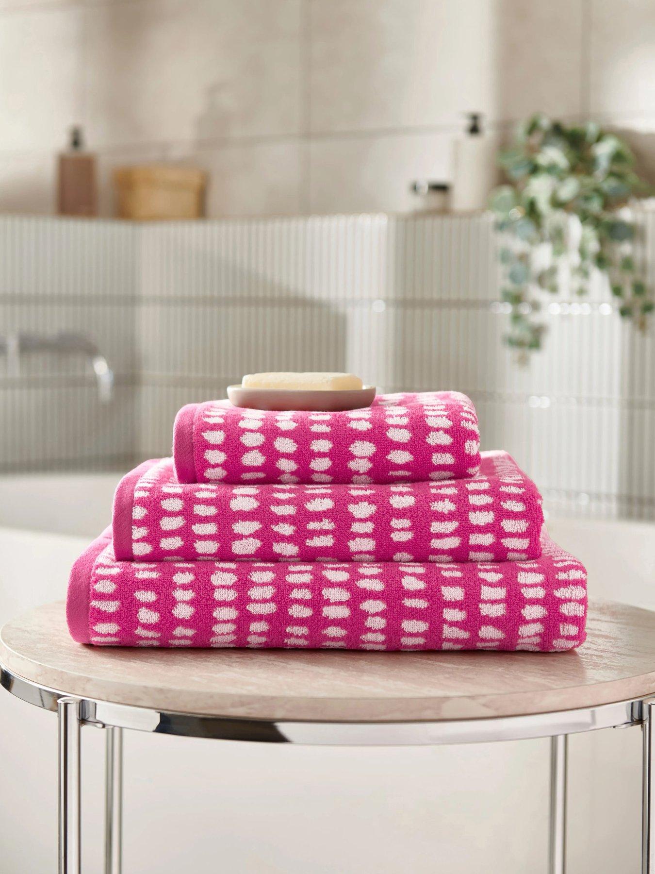 Copenhagen Home Arri 100% Cotton Towel Collection - Hot Pink