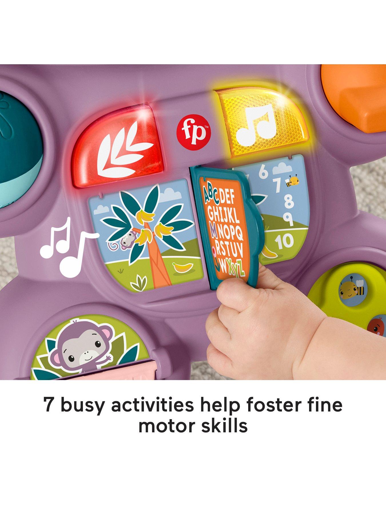 Image 4 of 7 of Fisher-Price Fisher-Price Learn With Me Purple Monkey Walker Baby Learning Toy with Music &amp; Lights