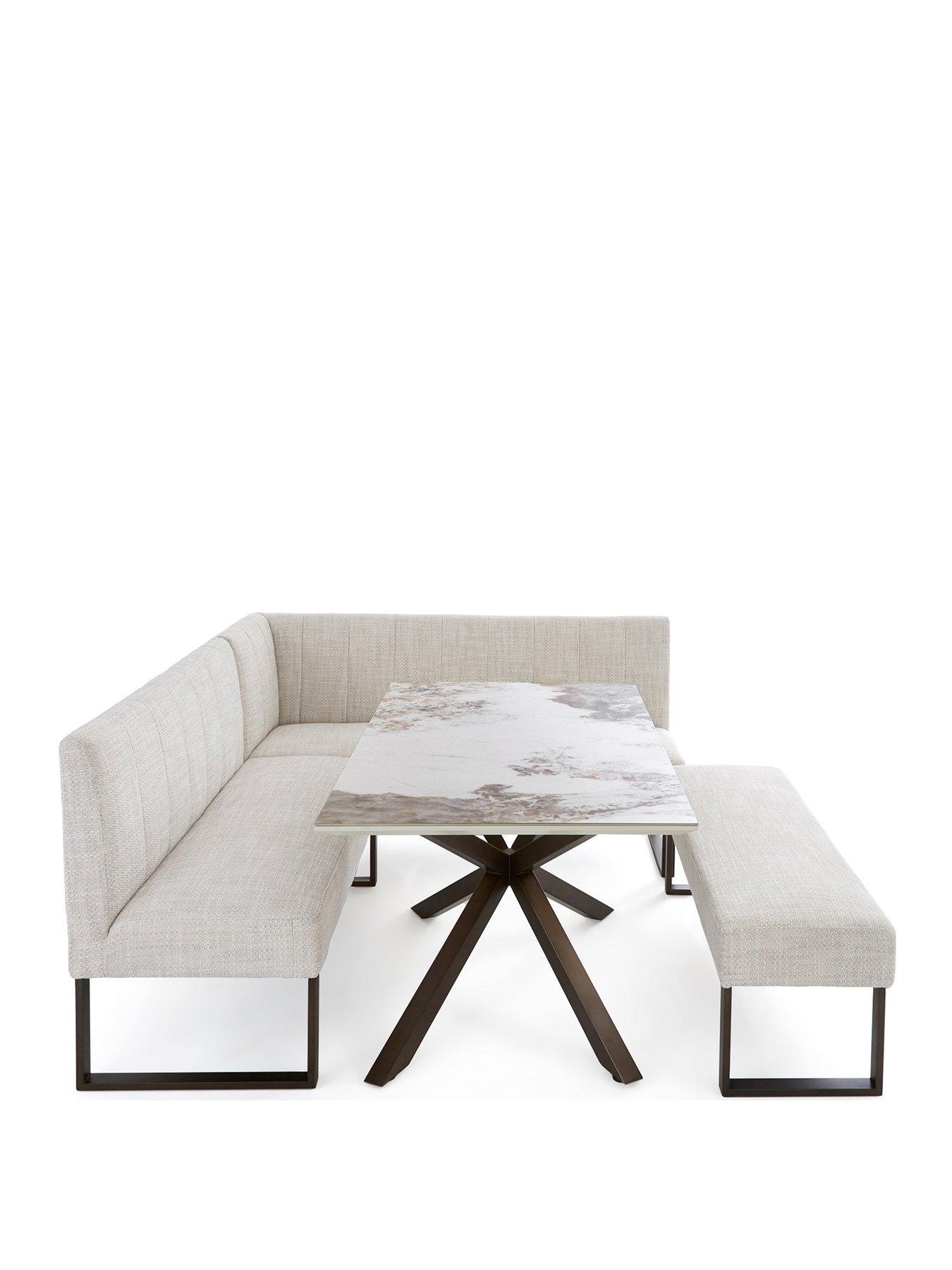 Image 2 of 7 of The Very Collection Valetta Dining Table &amp; Bench Dining Set - FSC&reg; Certified