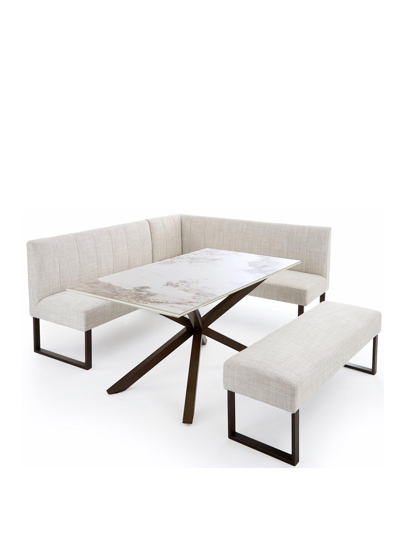 Image 3 of 7 of The Very Collection Valetta Dining Table &amp; Bench Dining Set - FSC&reg; Certified