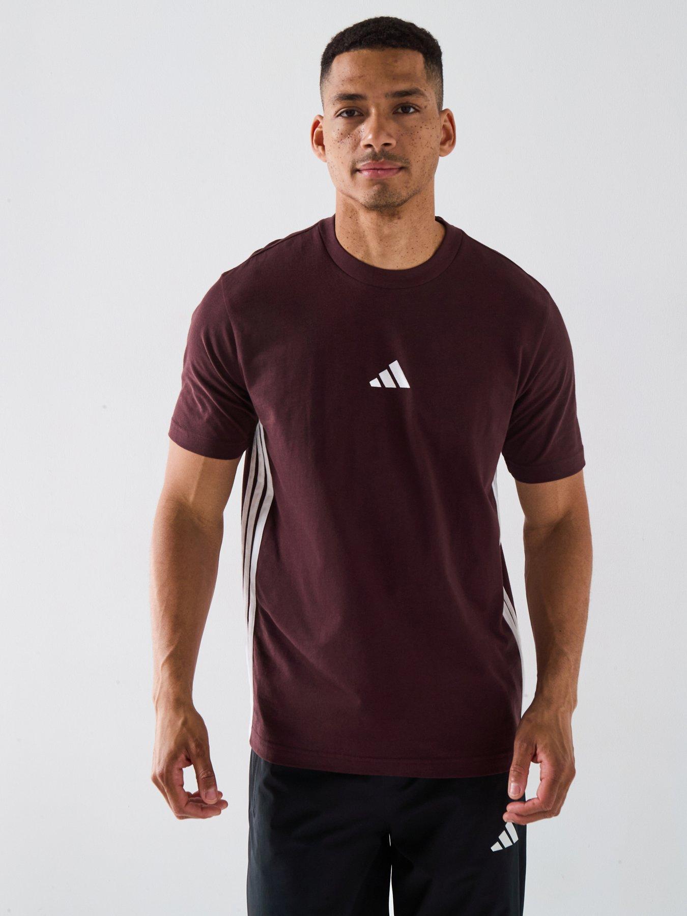 adidas Sportswear Men's Essentials 3-stripes T-shirt - Brown
