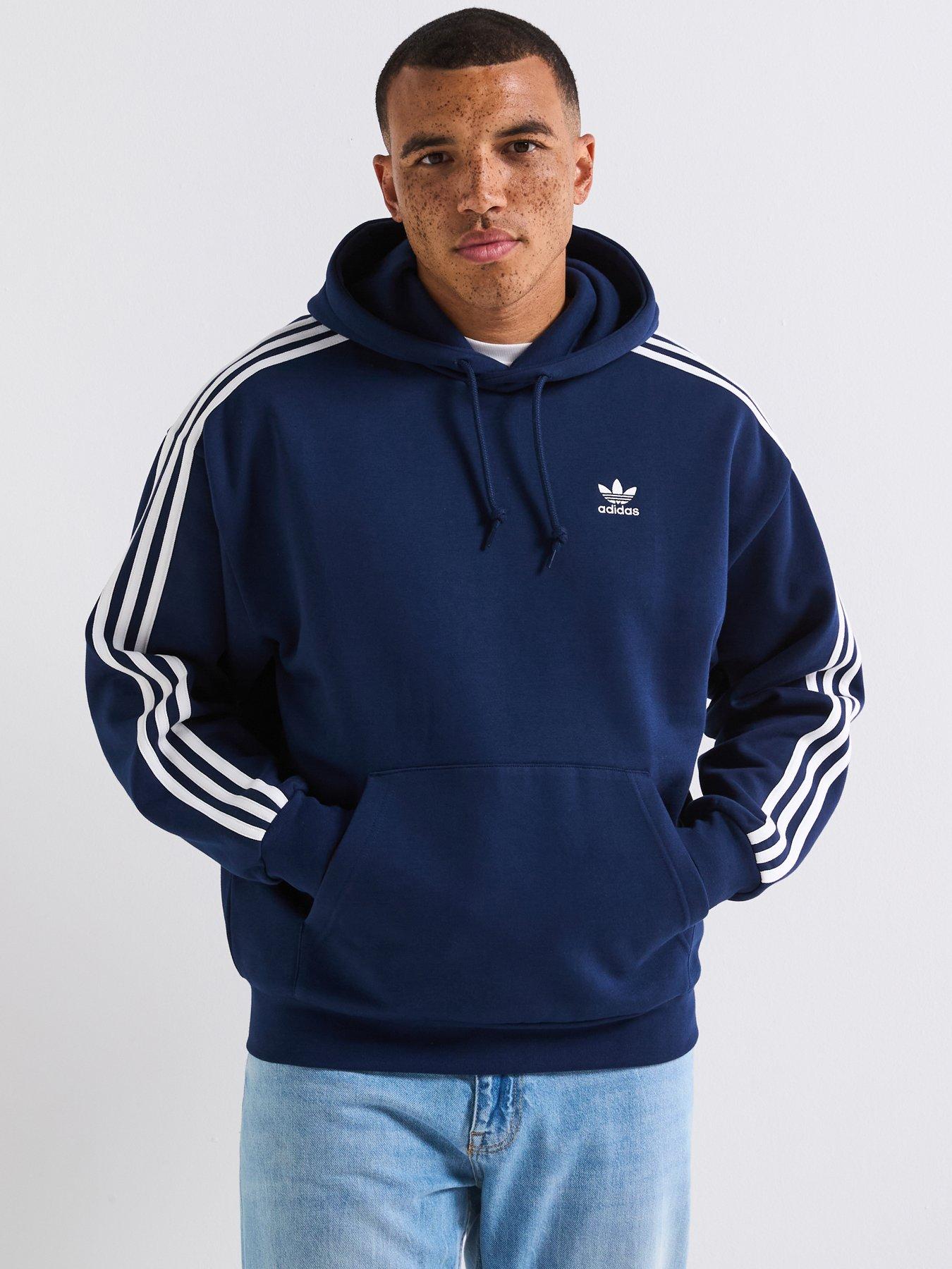 adidas Originals Men's Adicolor Baggy Fit Hoodie - Blue