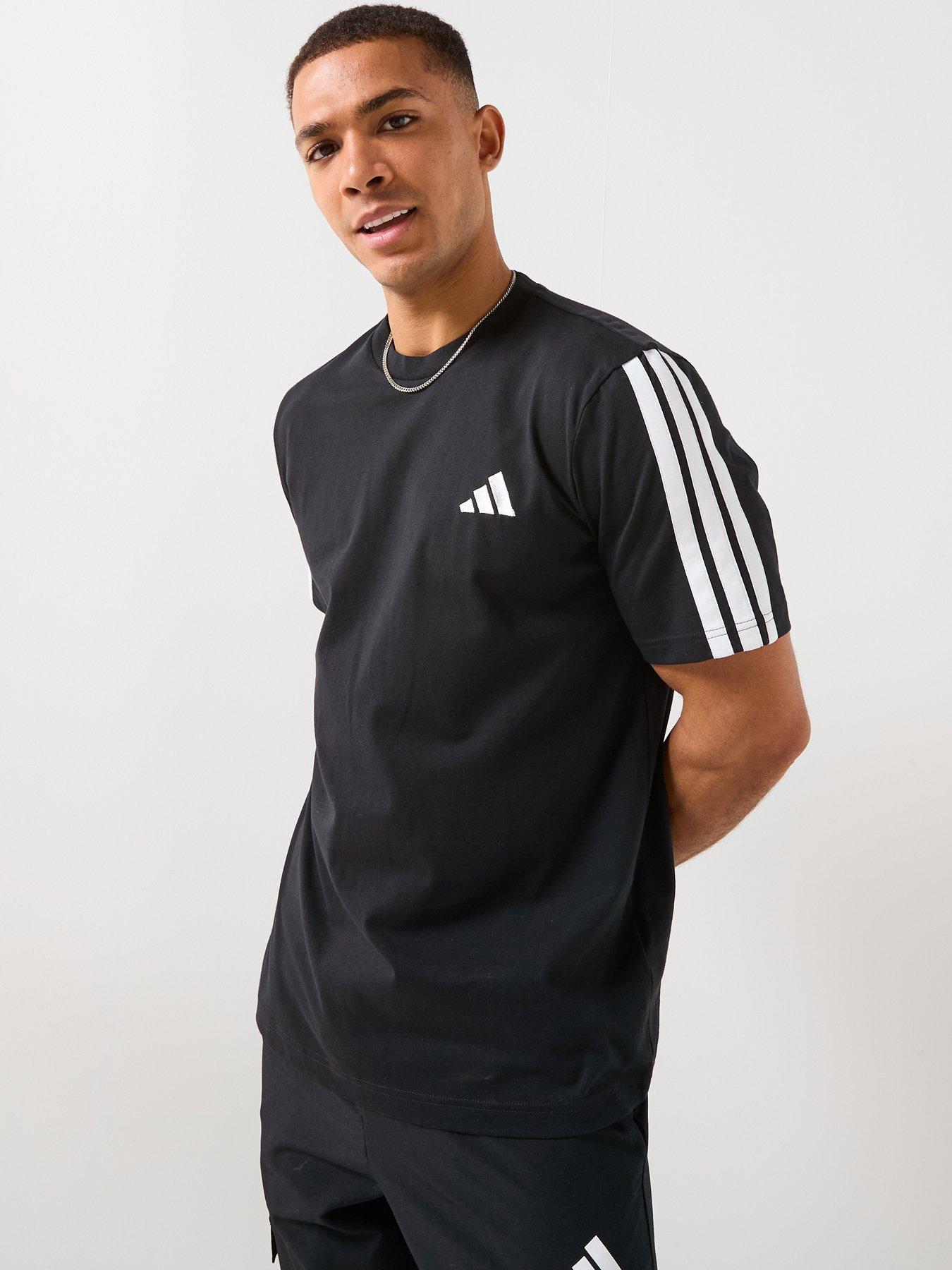 adidas Sportswear Men's 3-Stripes T-Shirt - Black