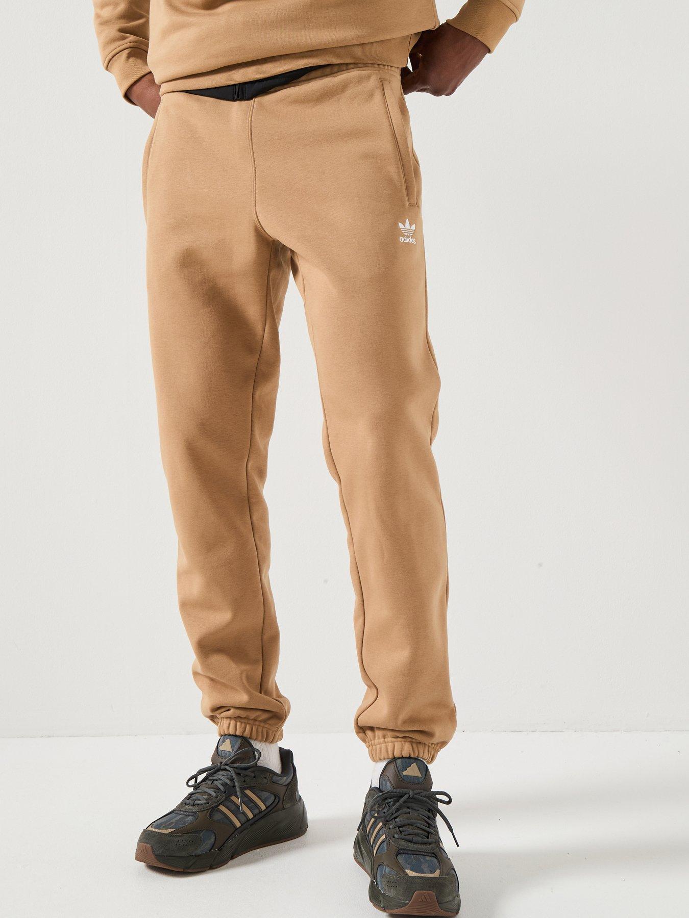 adidas-originals-mens-trefoil-essentials-joggers-brown