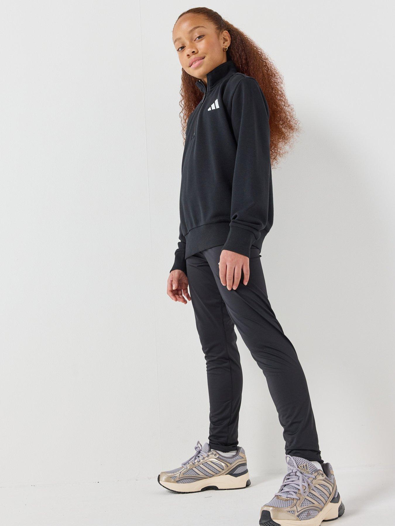 adidas-sportswear-junior-unisex-essentials-half-zip-blackback