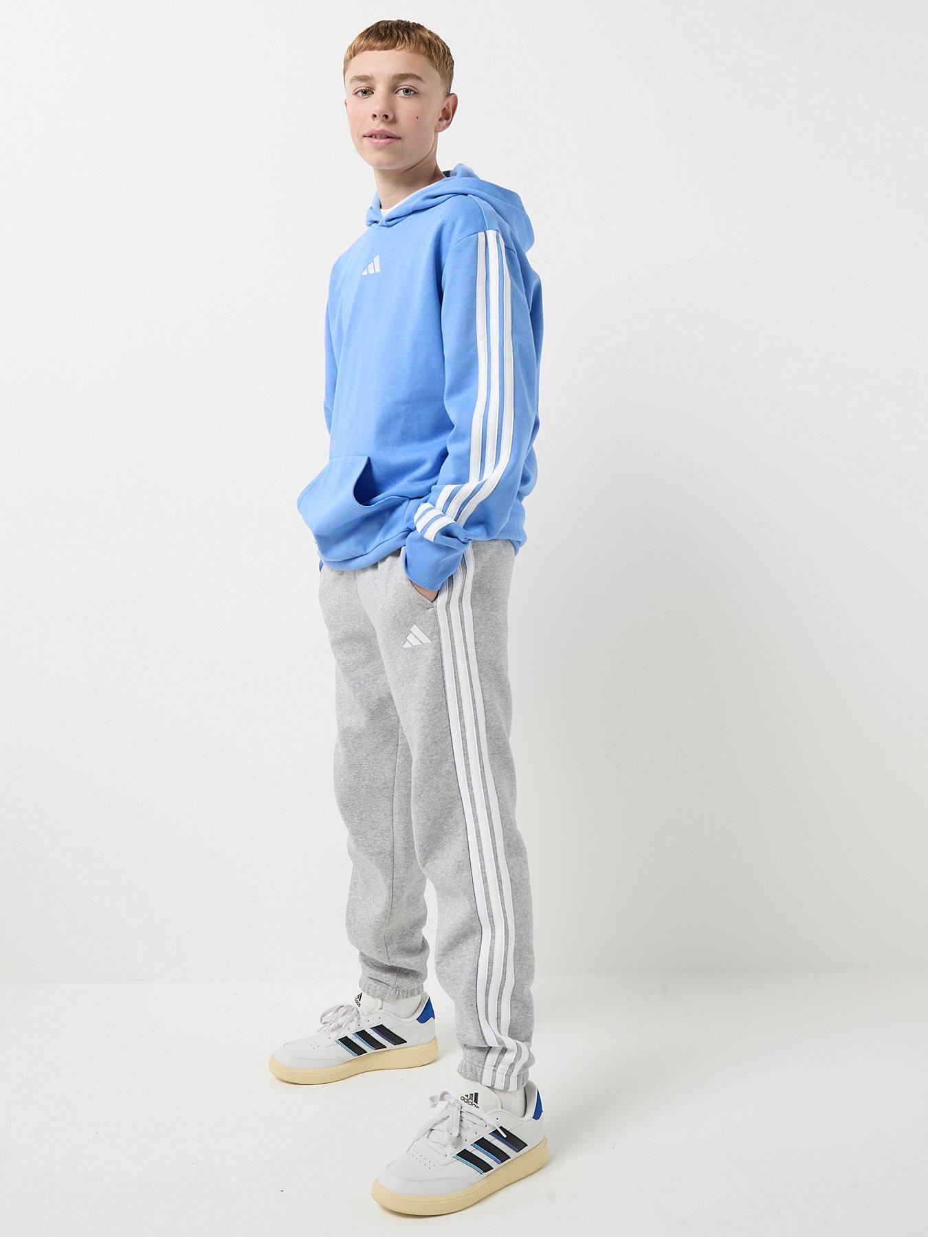 adidas-sportswear-junior-boys-essentials-three-stripe-hoodie--blueback