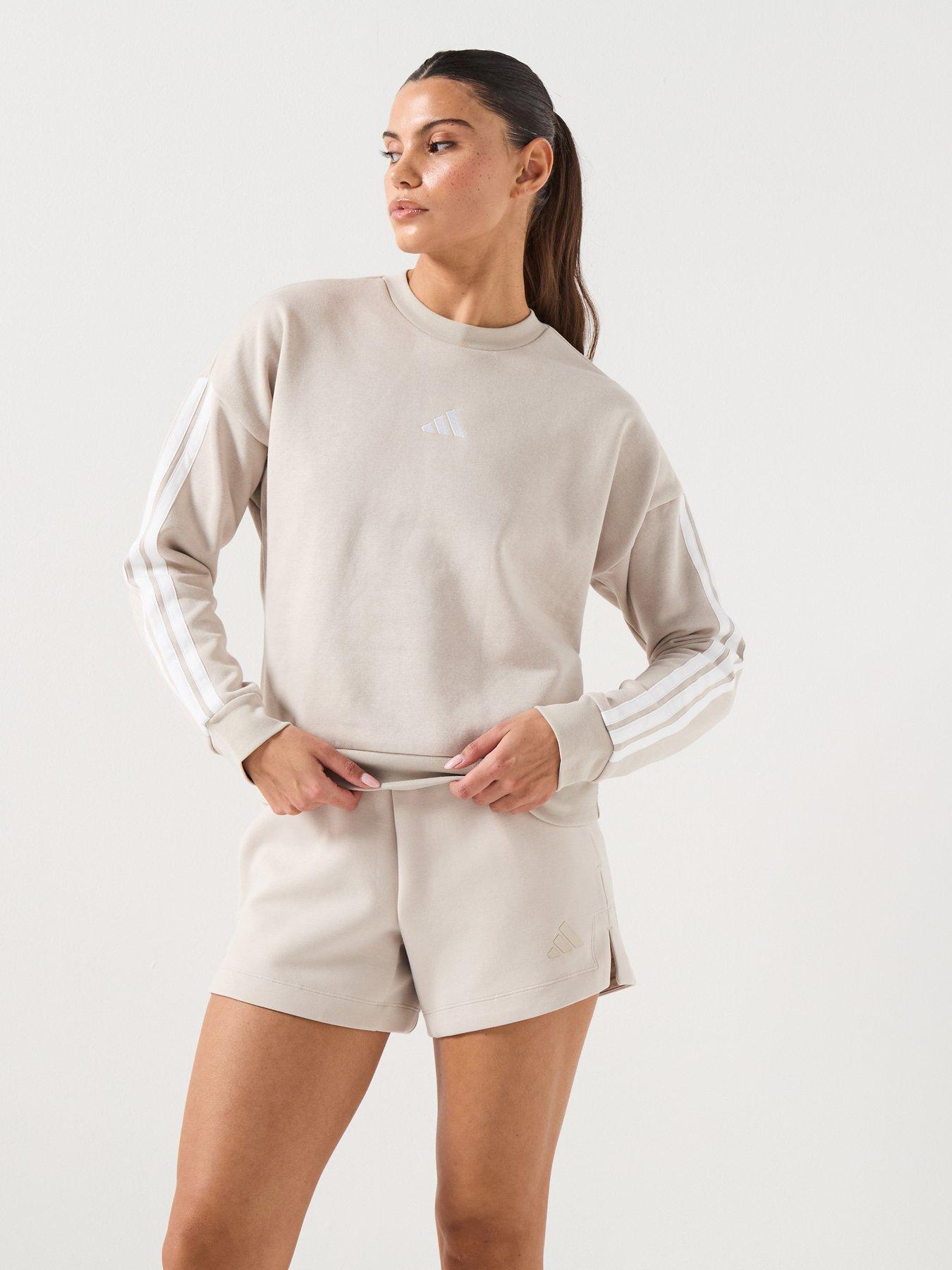 adidas Sportswear Women's Essentials 3-stripes Fleece Sweatshirt - Grey