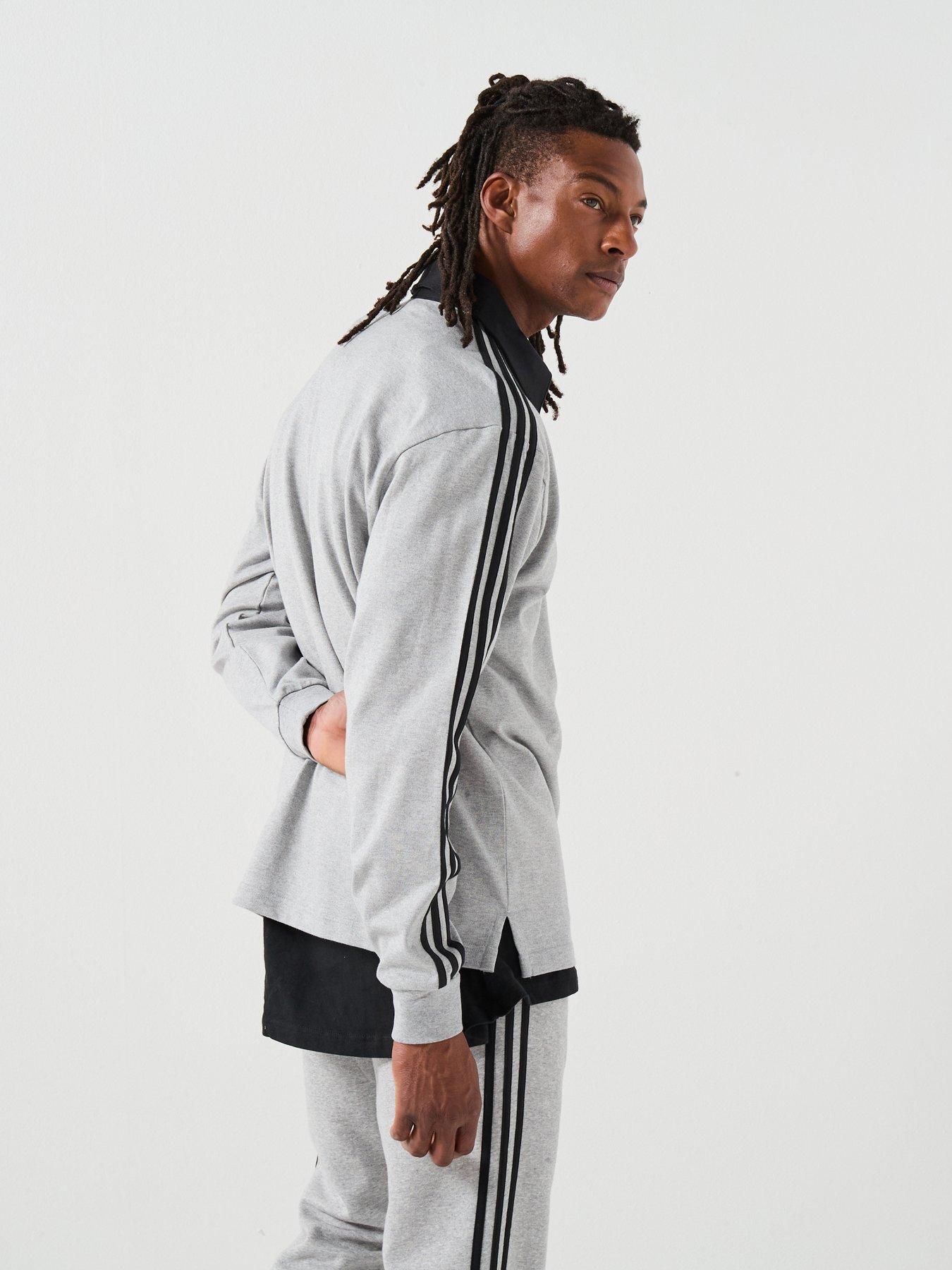 adidas-originals-mens-adicolor-rugby-polo-shirt-greystillFront