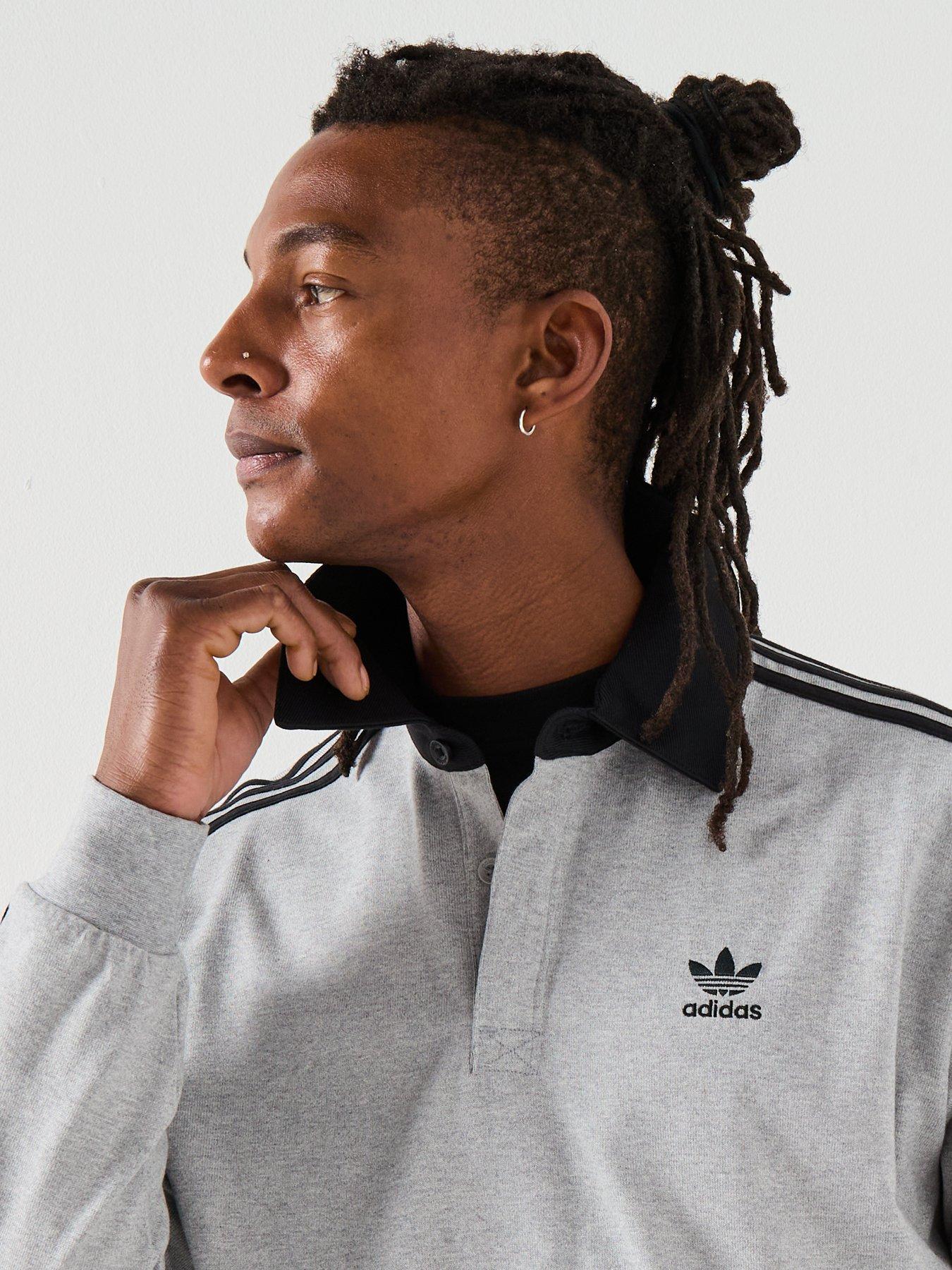 adidas-originals-mens-adicolor-rugby-polo-shirt-greyoutfit