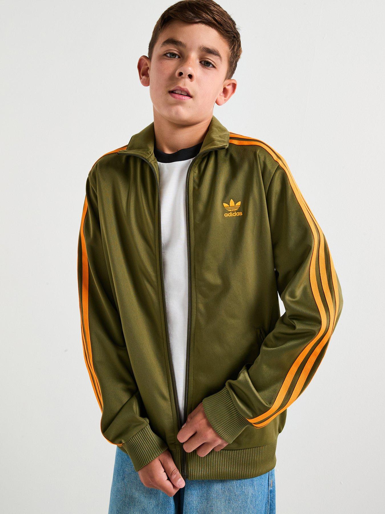 adidas Originals Junior Boys Adicolor Firebird Top - Green