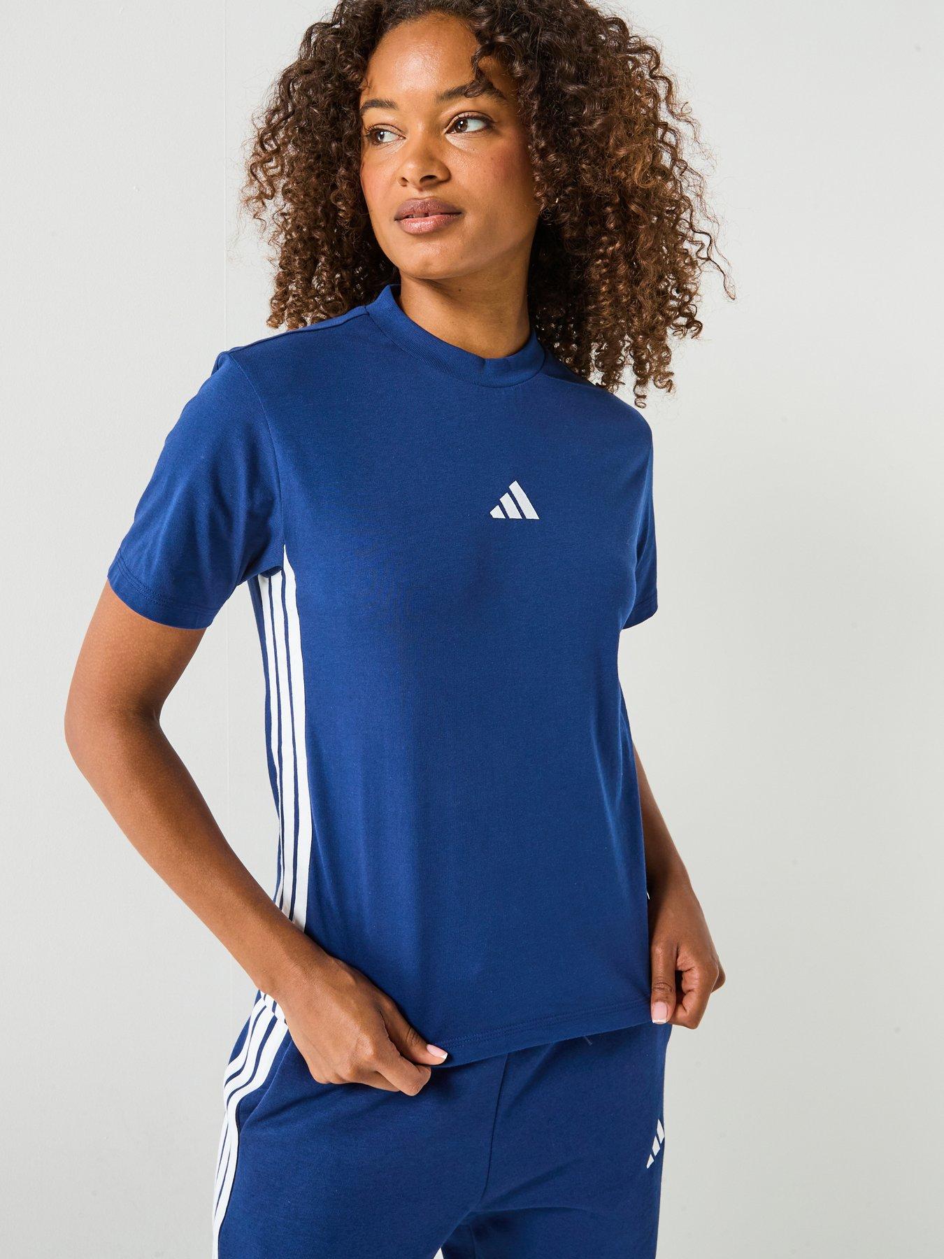 adidas Sportswear Women's Essentials 3-stripes Cotton T-shirt - Blue