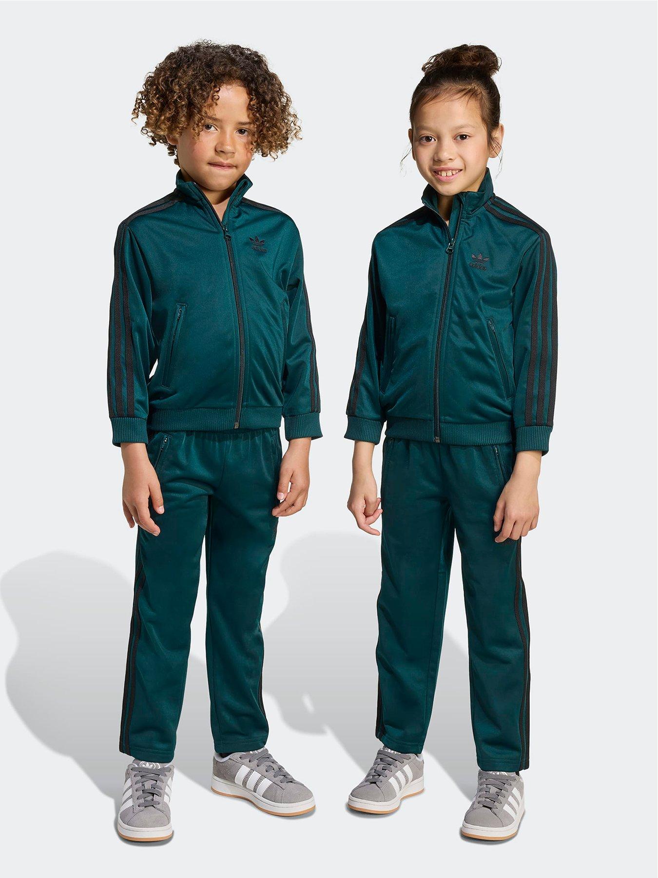 adidas Originals Junior Unisex Adicolor Firebird Tracksuit - Green