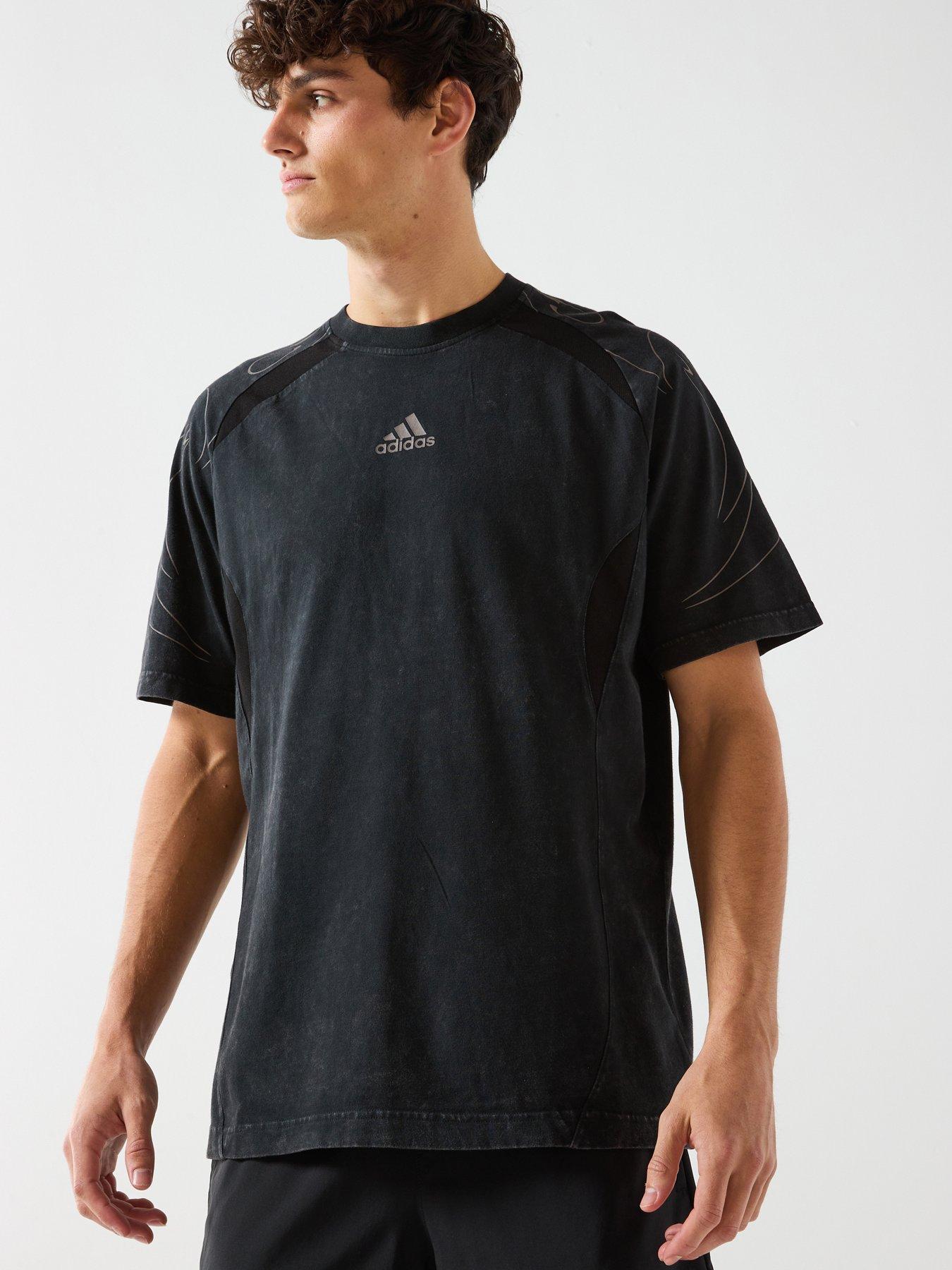 adidas Originals Mens Adilenium Teamgeist Short Sleeve T-Shirt - Black
