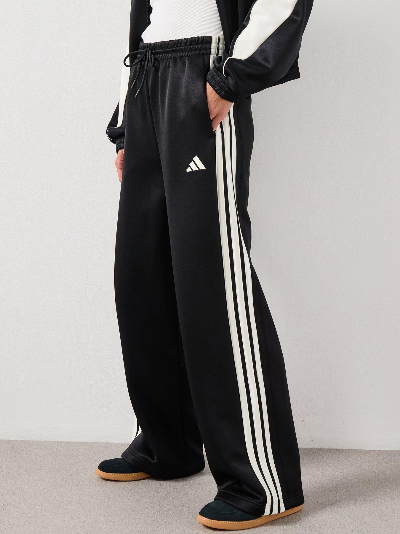 adidas Sportswear Women's Stadium 3 Stripes Trackpants - Black